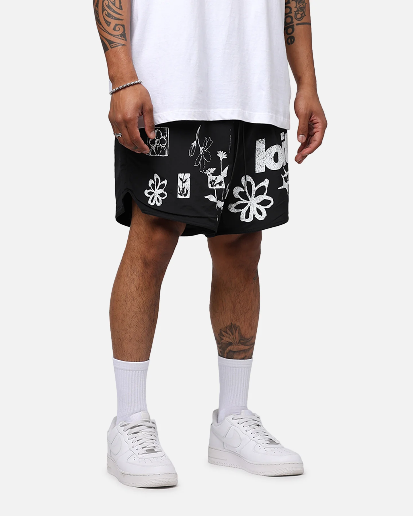 Loiter Flowerbed Walk Shorts Black - Image 7