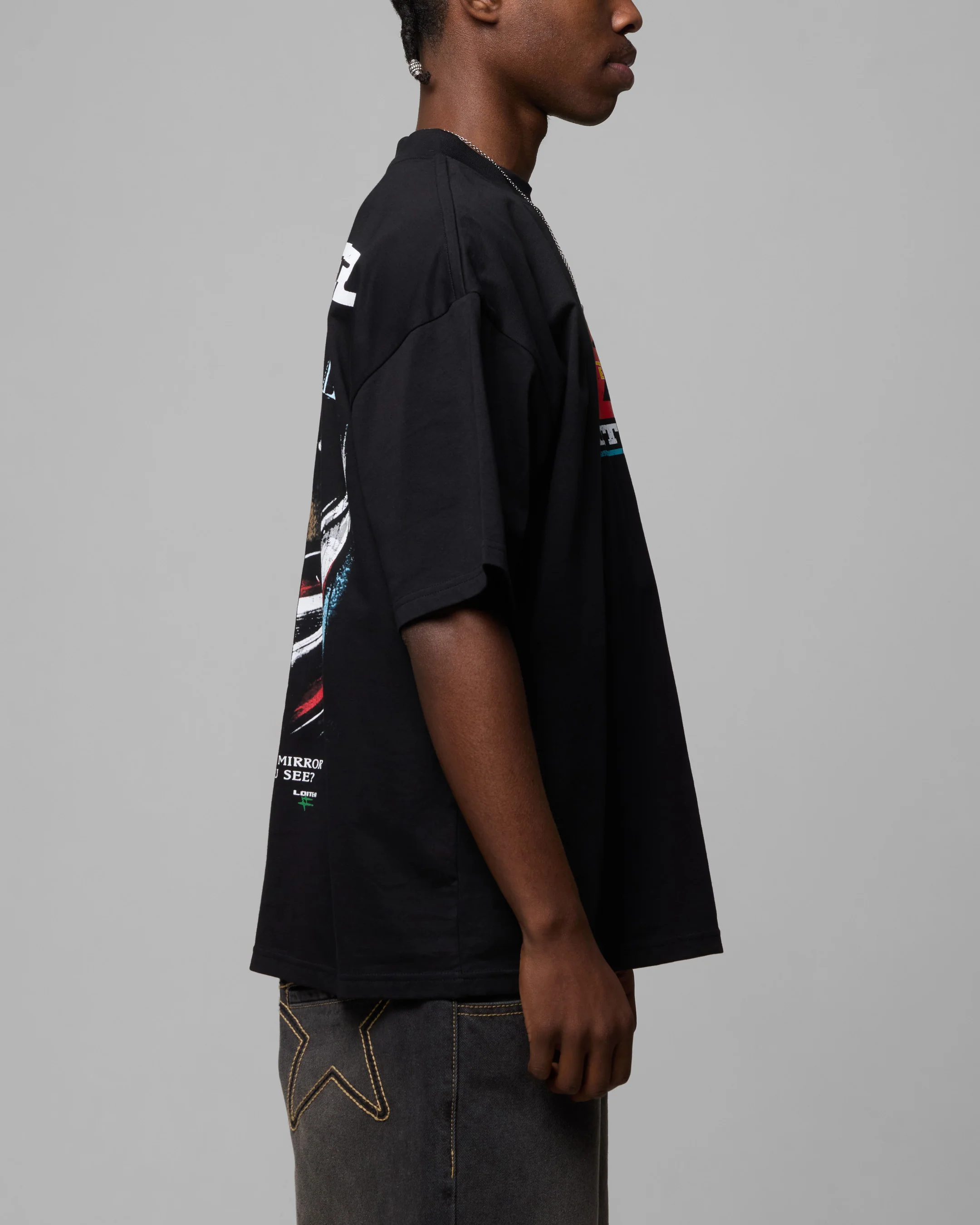 Loiter Formula Vintage T-Shirt Black - Image 5