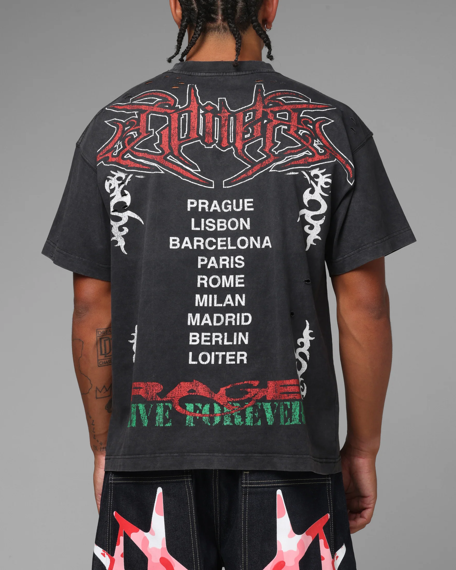 Loiter Freedom Vintage T-Shirt Black - Image 2