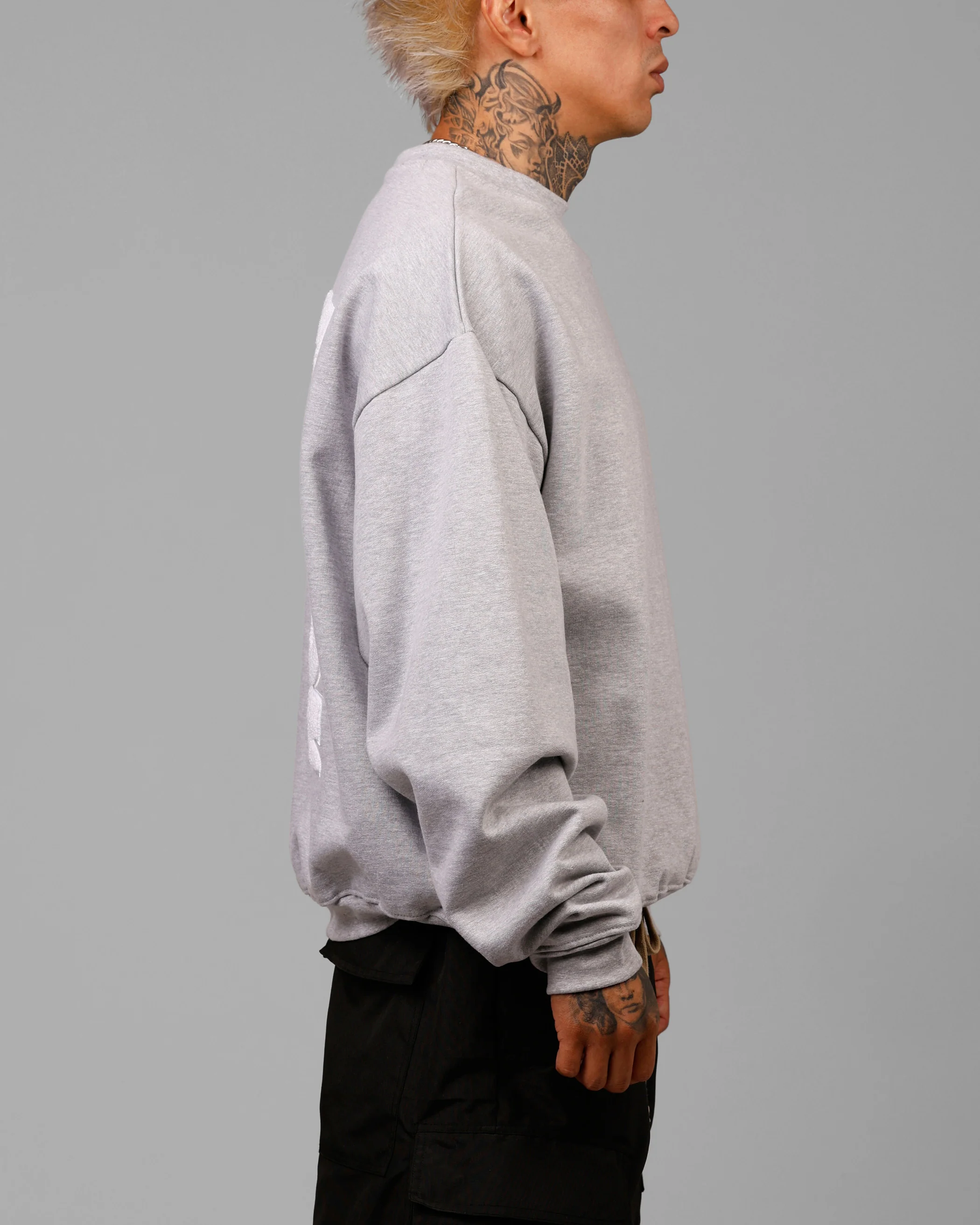 Loiter Freeway Crewneck Grey Marle - Image 4