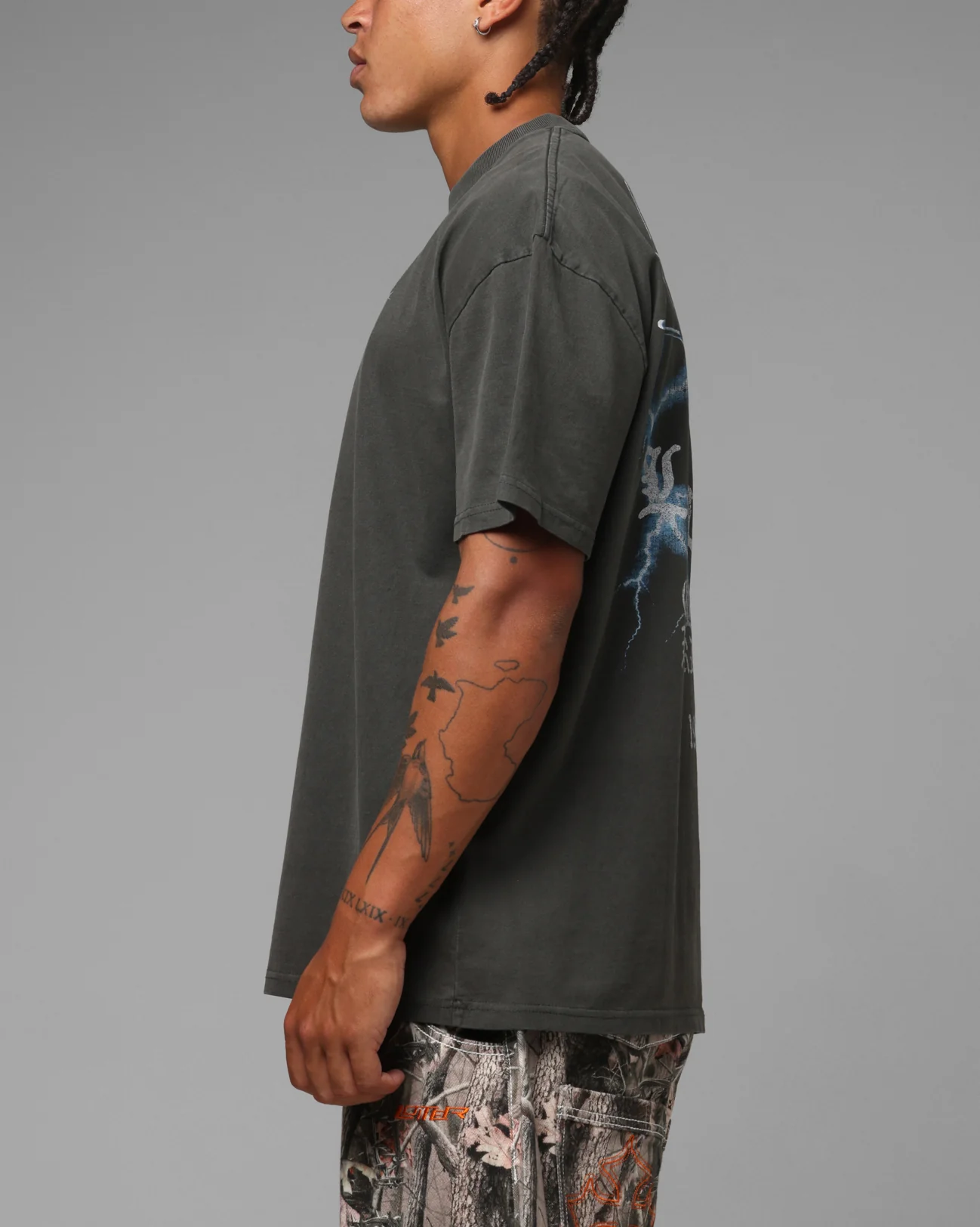 Loiter Frontier T-Shirt Black Wash - Image 6