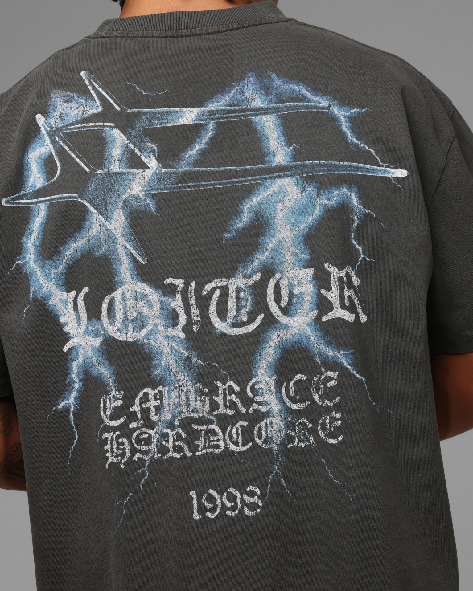 Loiter Frontier T-Shirt Black Wash - Image 8