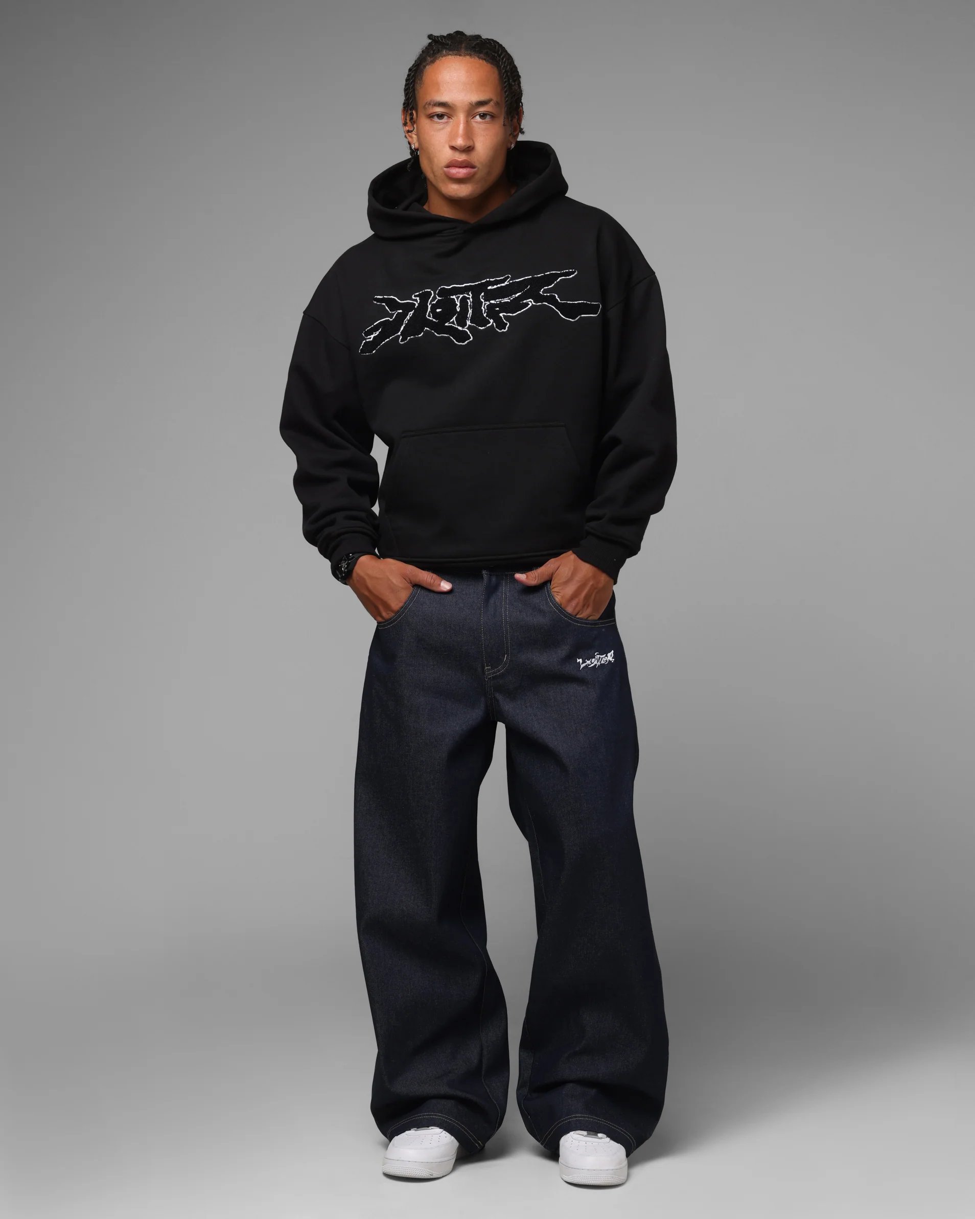 Loiter Global Hoodie Black - Image 2