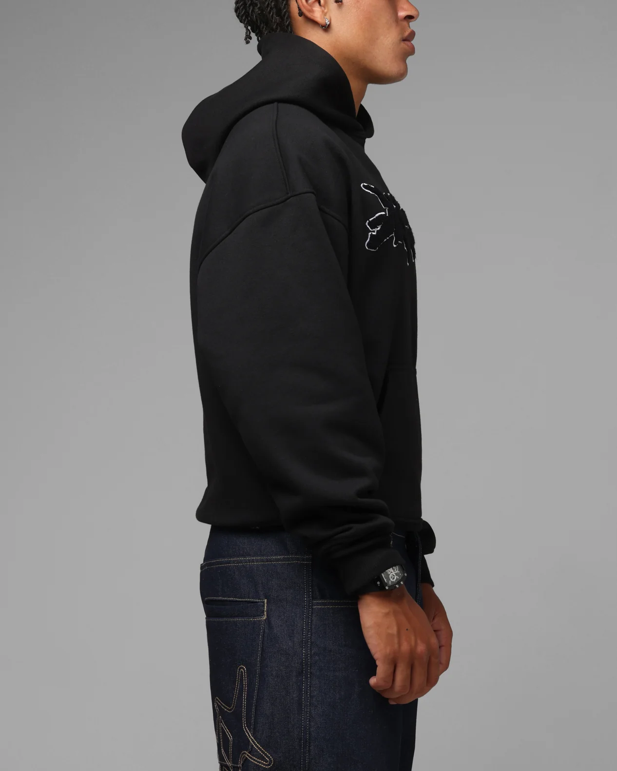 Loiter Global Hoodie Black - Image 4