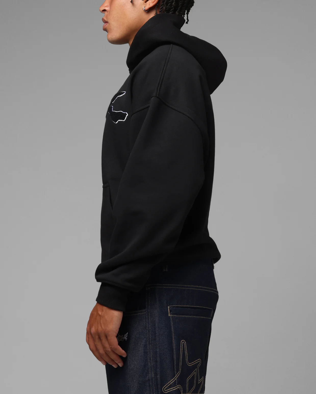Loiter Global Hoodie Black - Image 5