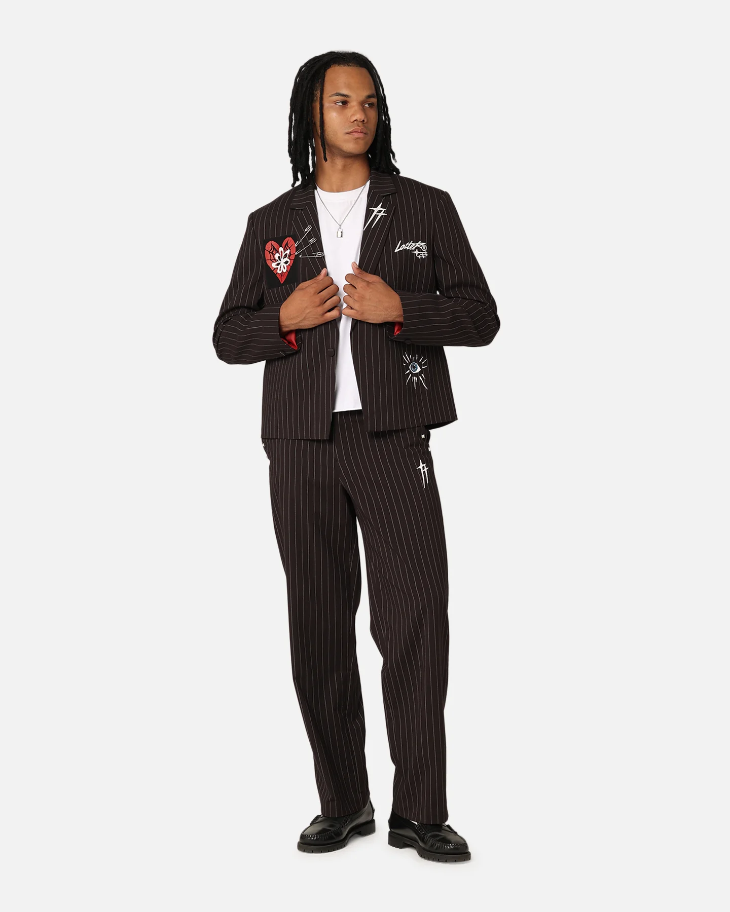 Loiter Heartache Blazer Pinstripe - Image 3