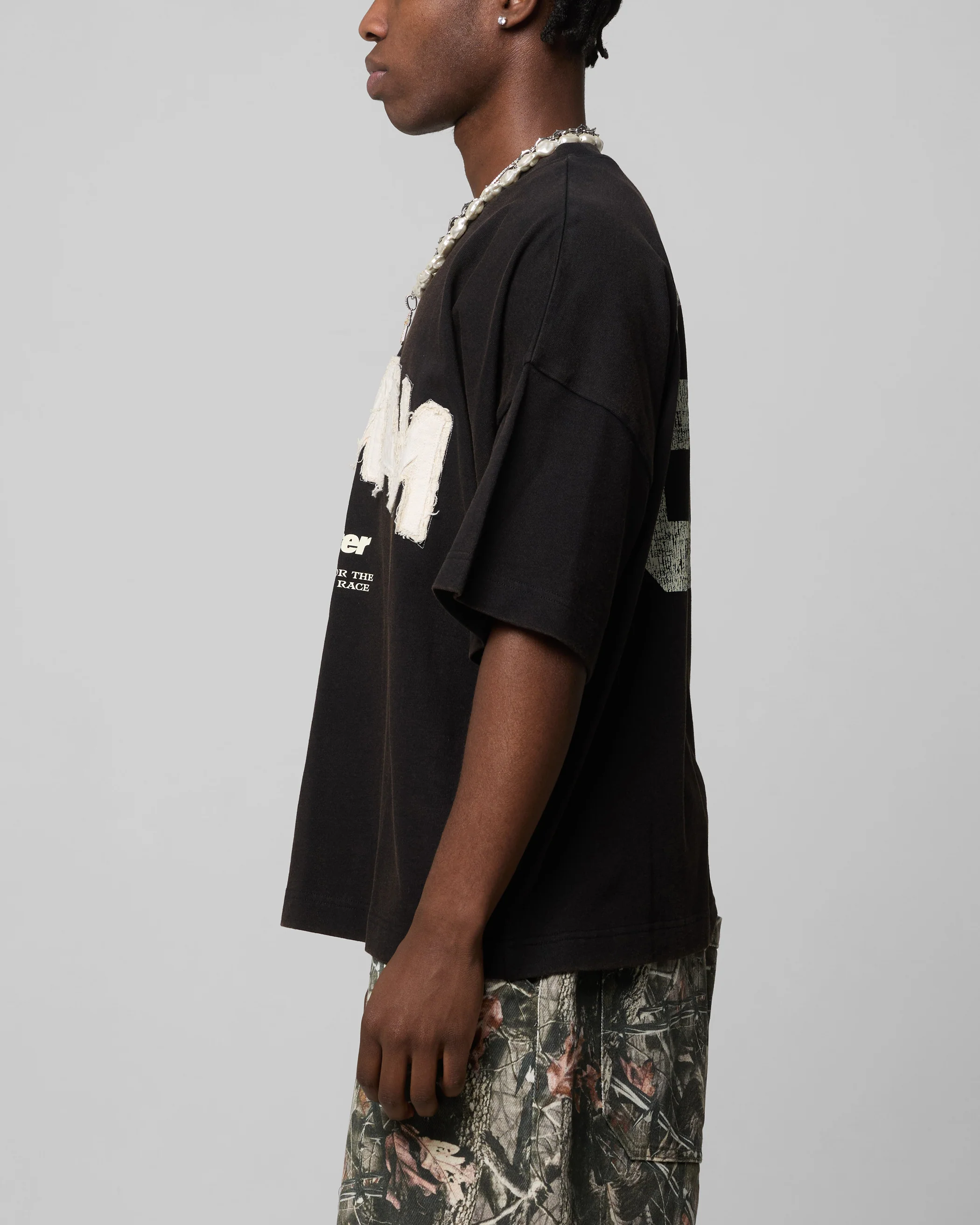 Loiter Human Box T-Shirt Vintage Black - Image 6