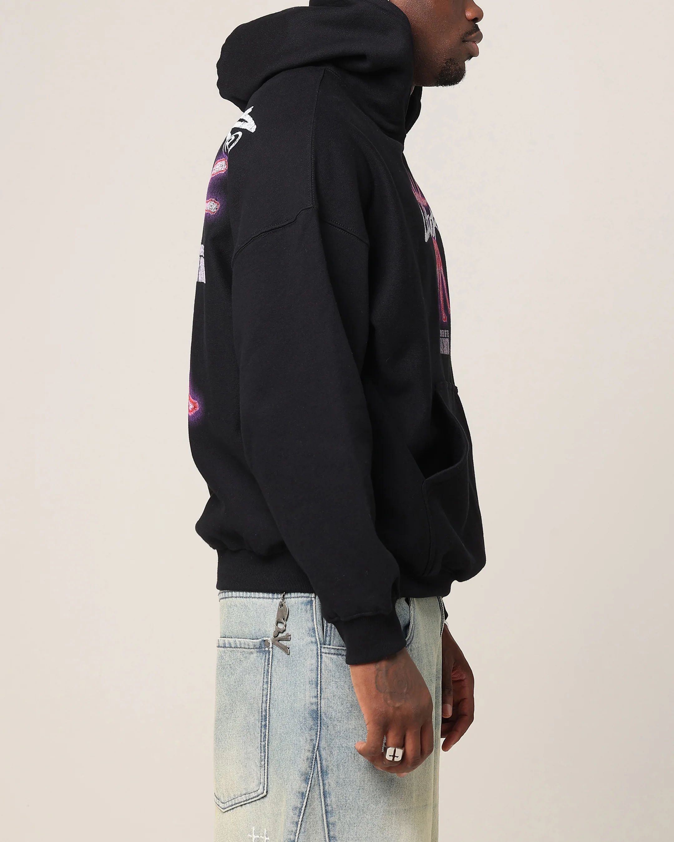 Loiter Human Condition Hoodie Black - Image 5