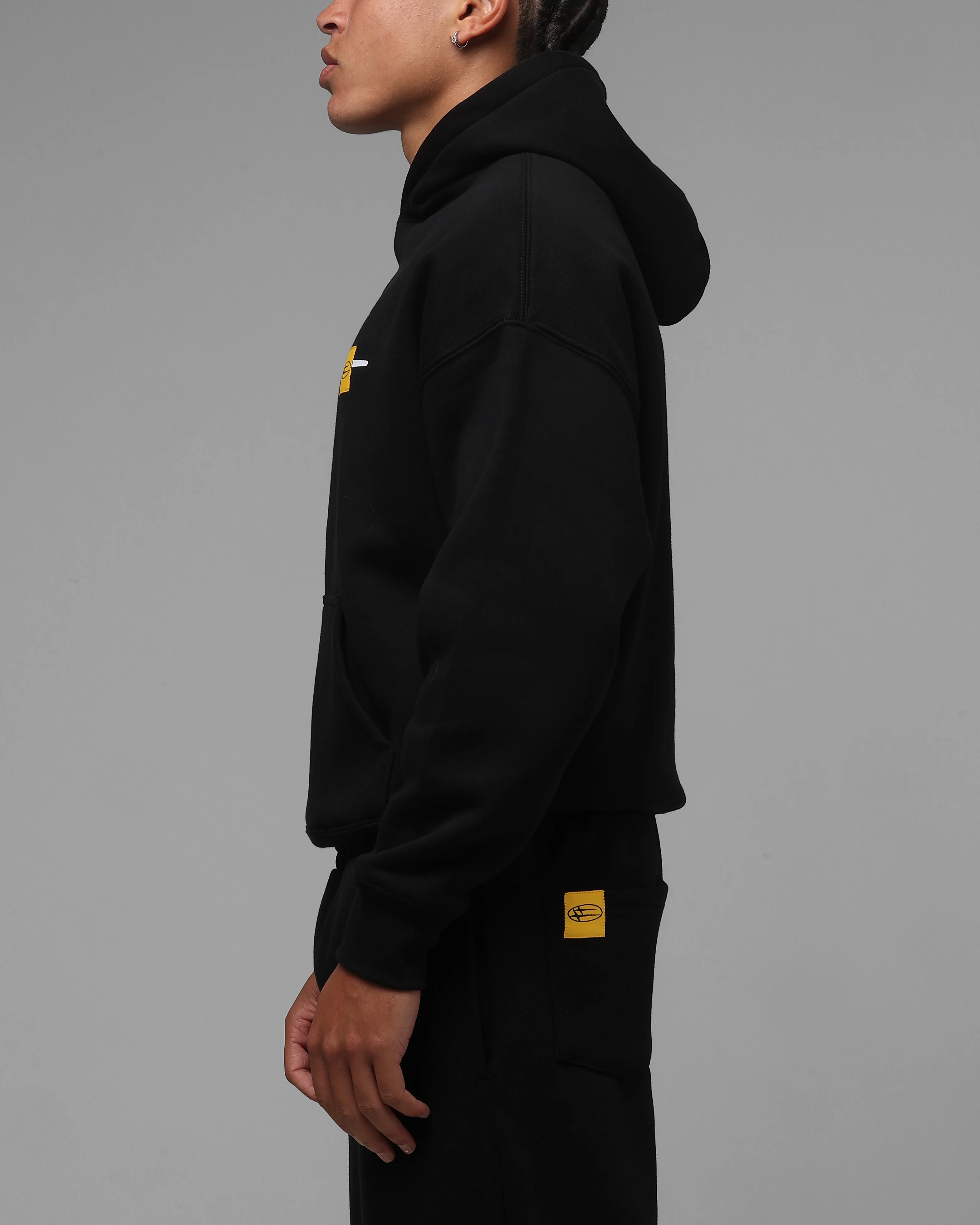 Loiter Hybrid Premium Hoodie Black - Image 5