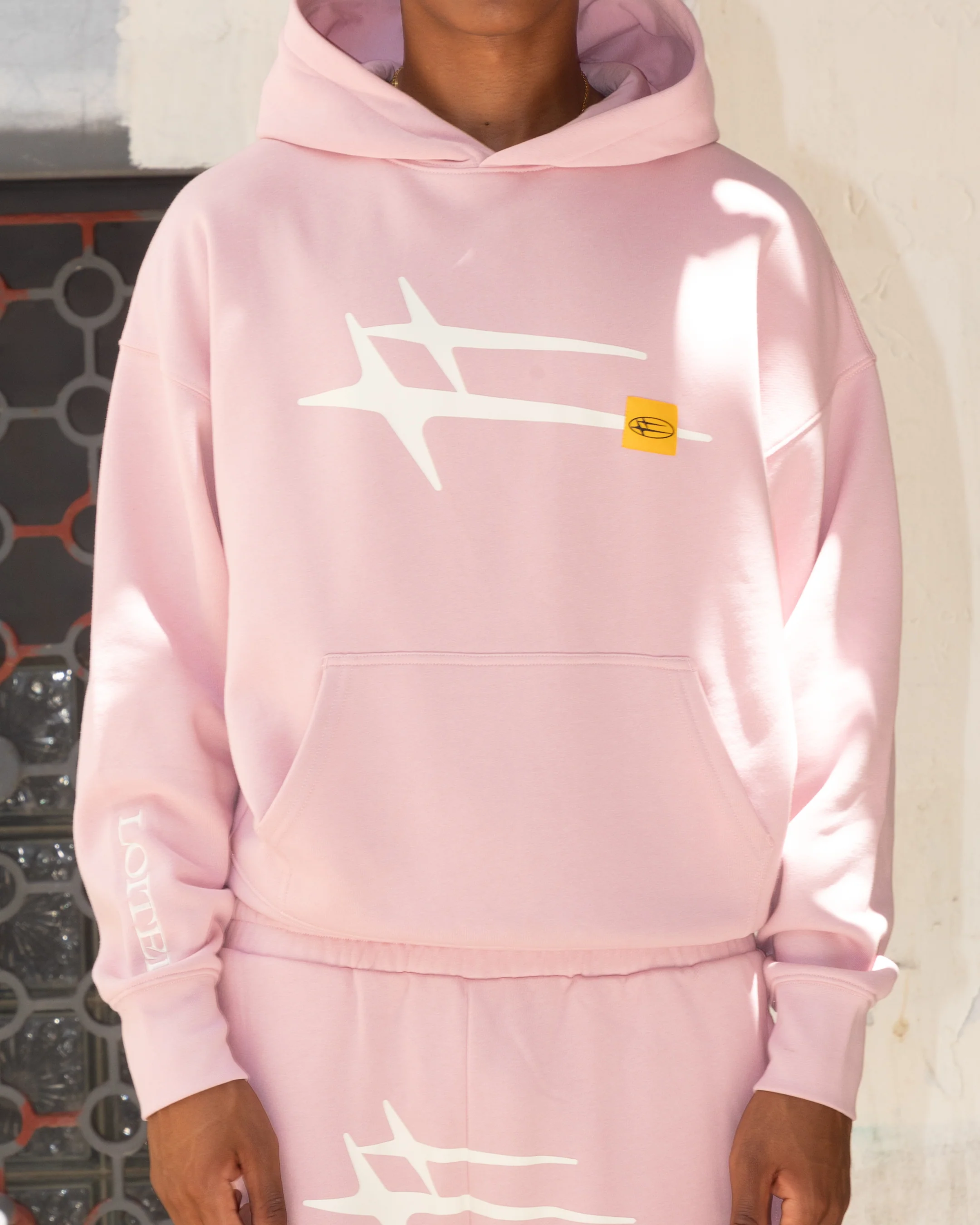 Loiter Hybrid Premium Hoodie Dusty Pink - Image 3