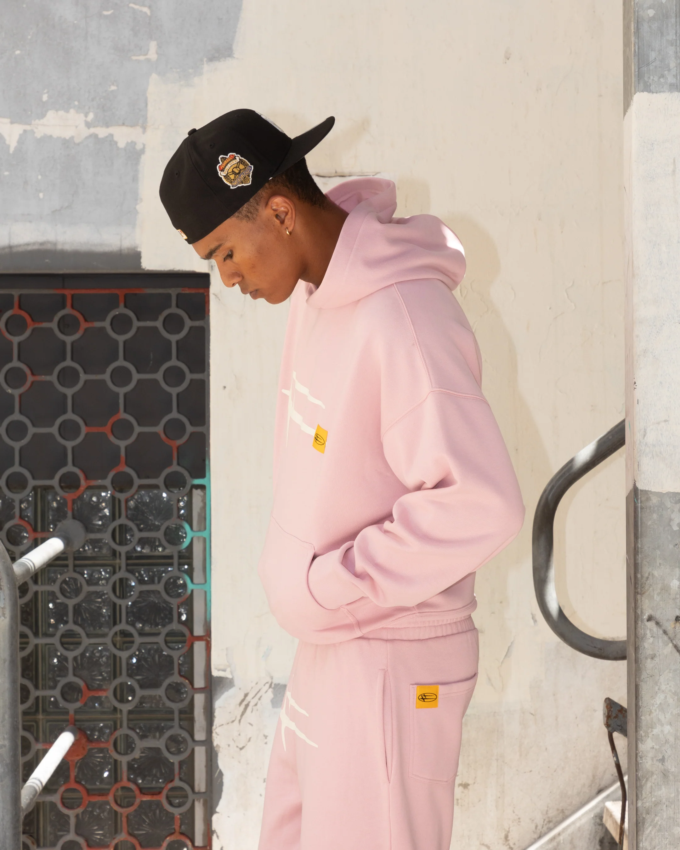 Loiter Hybrid Premium Hoodie Dusty Pink - Image 6