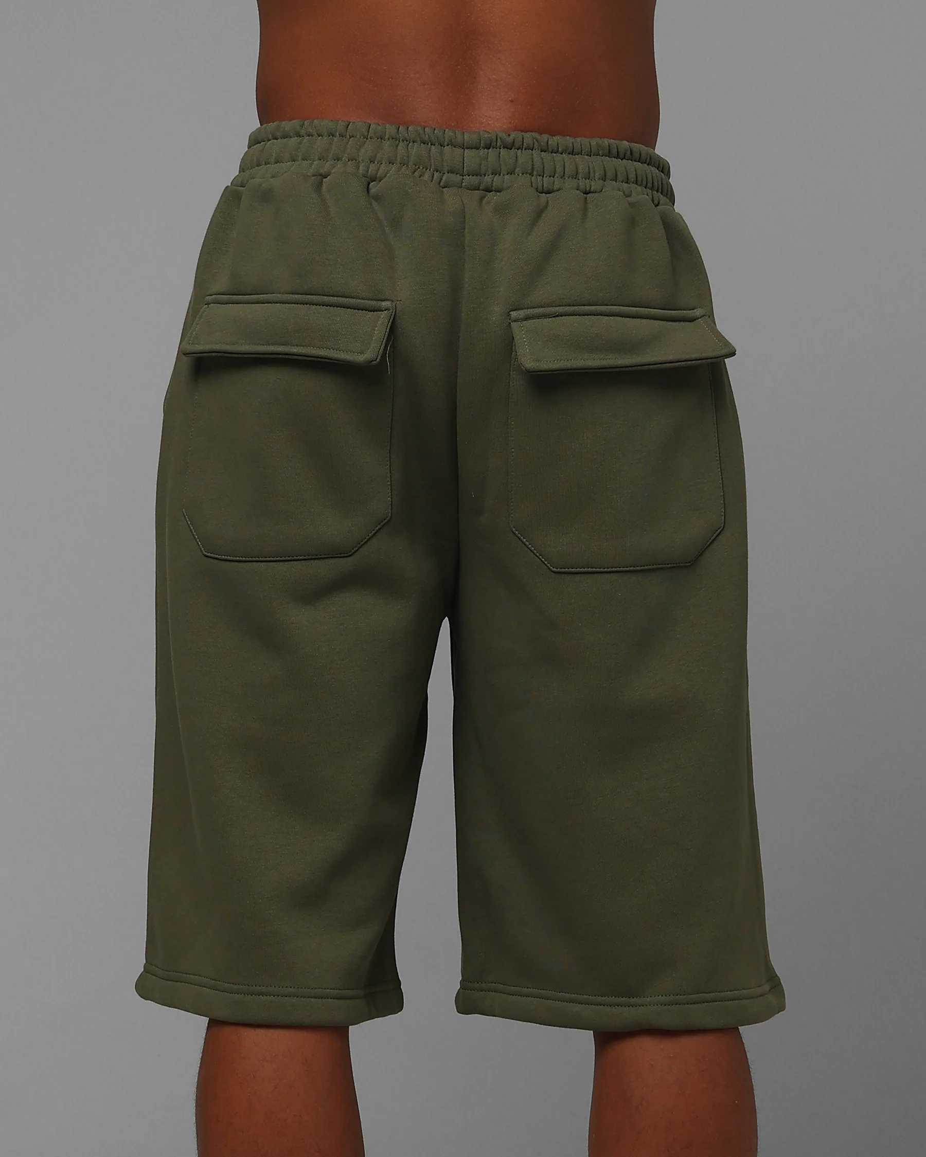 Loiter Hybrid Premium Shorts Olive/Pink - Image 8