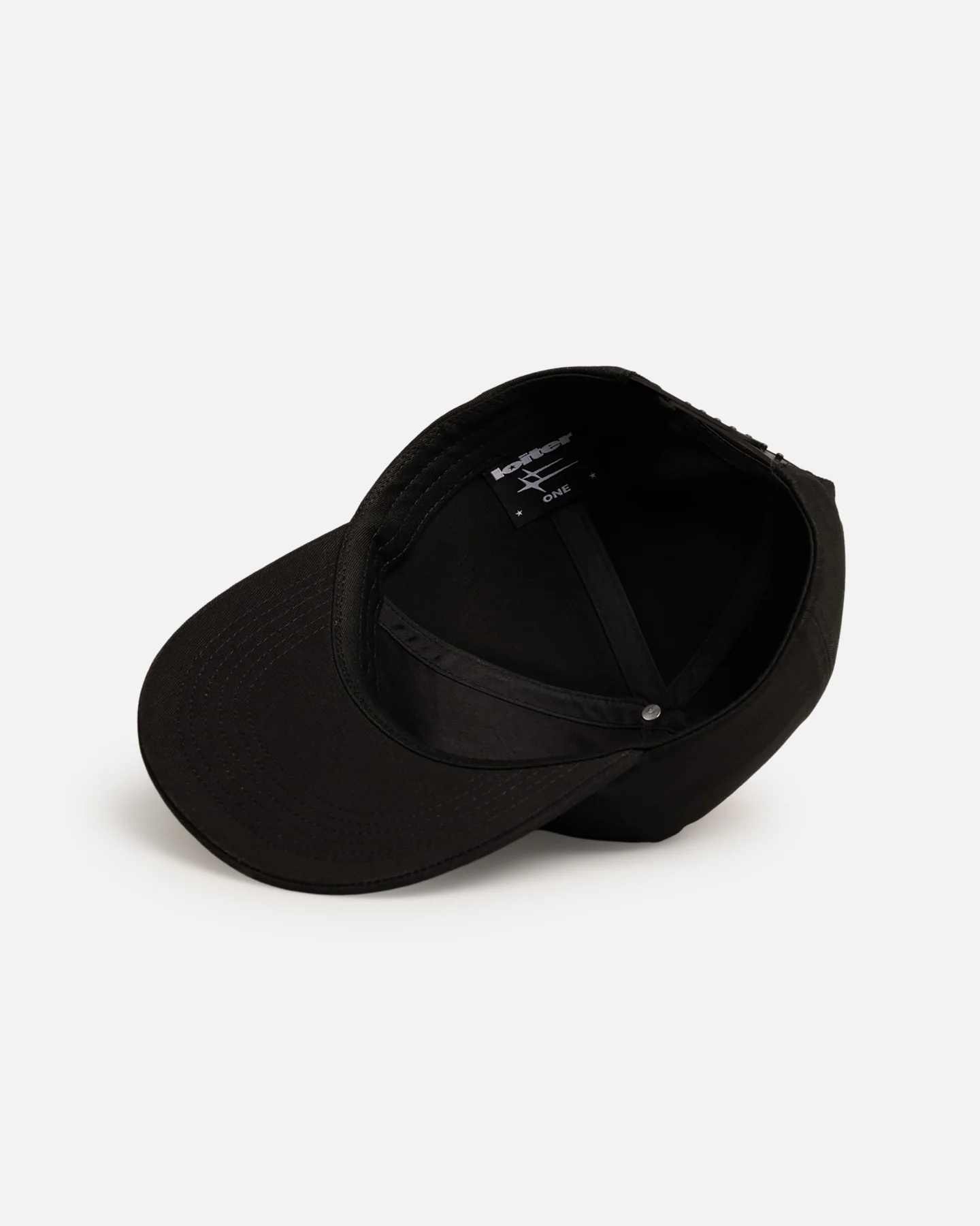 Loiter Hybrid Snapback Cap Black - Image 6