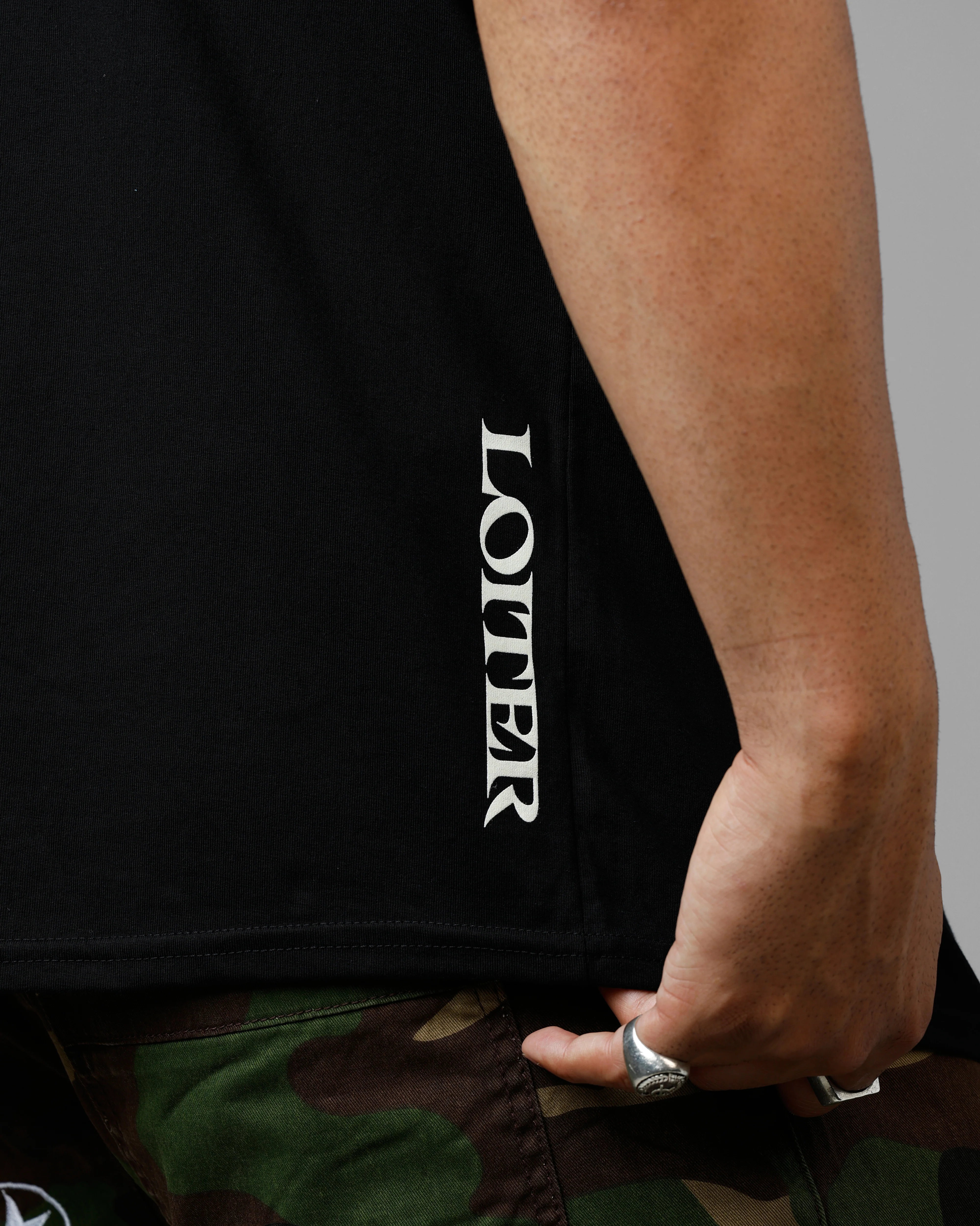 Loiter Hybrid T-Shirt Black - Image 6