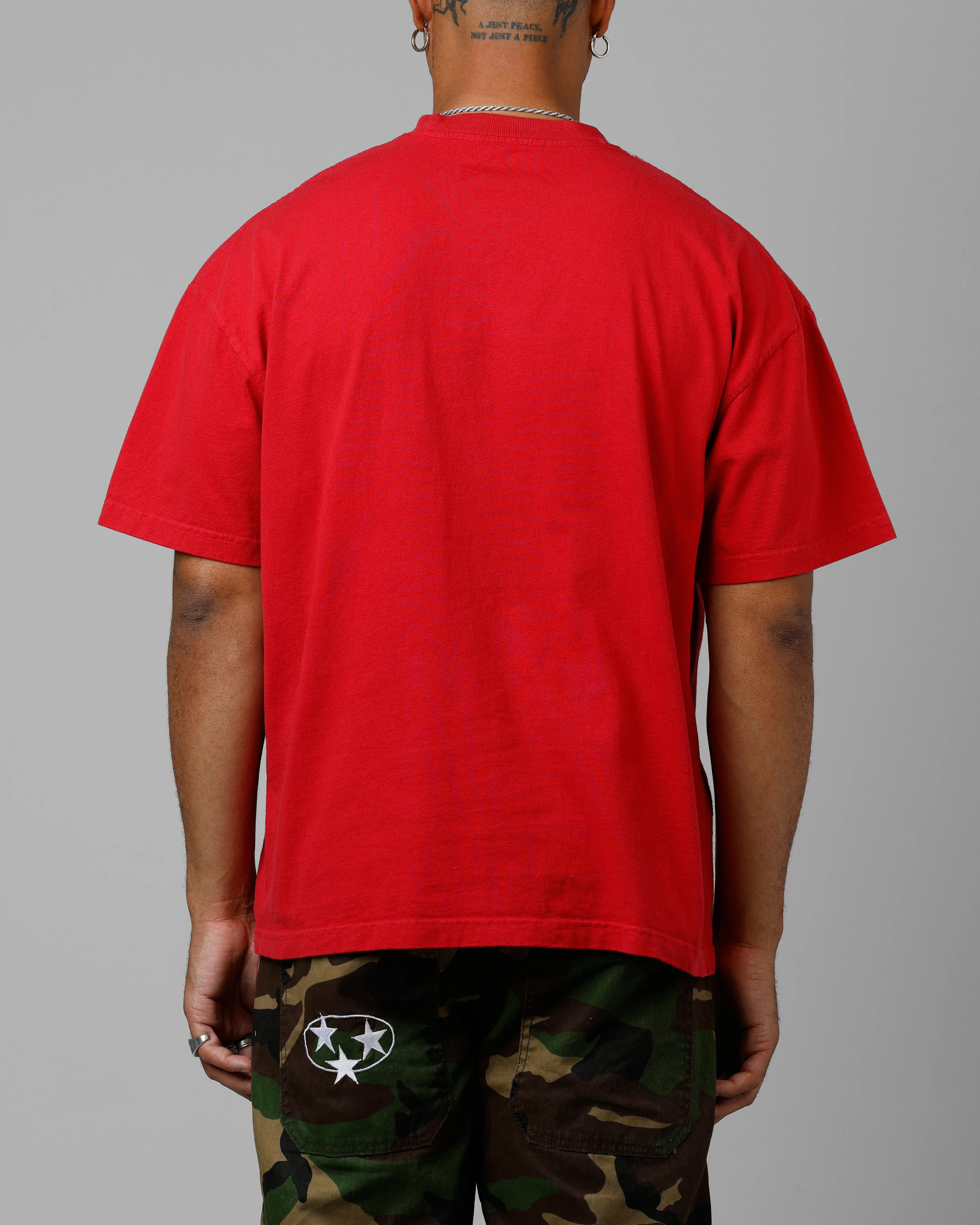 Loiter Hybrid T-Shirt Red - Image 2