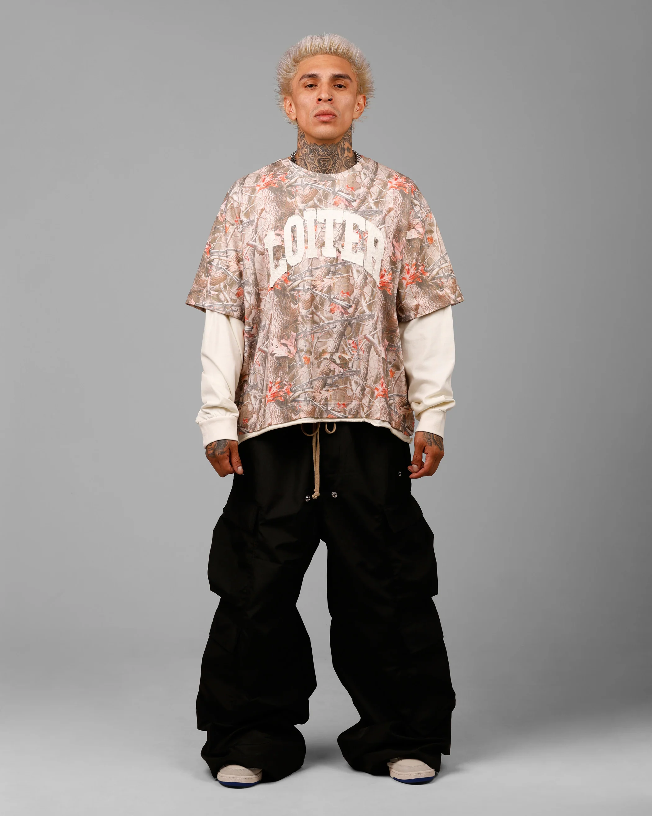 Loiter Impact Long Sleeve T-Shirt Washed Real Tree Camo - Image 3