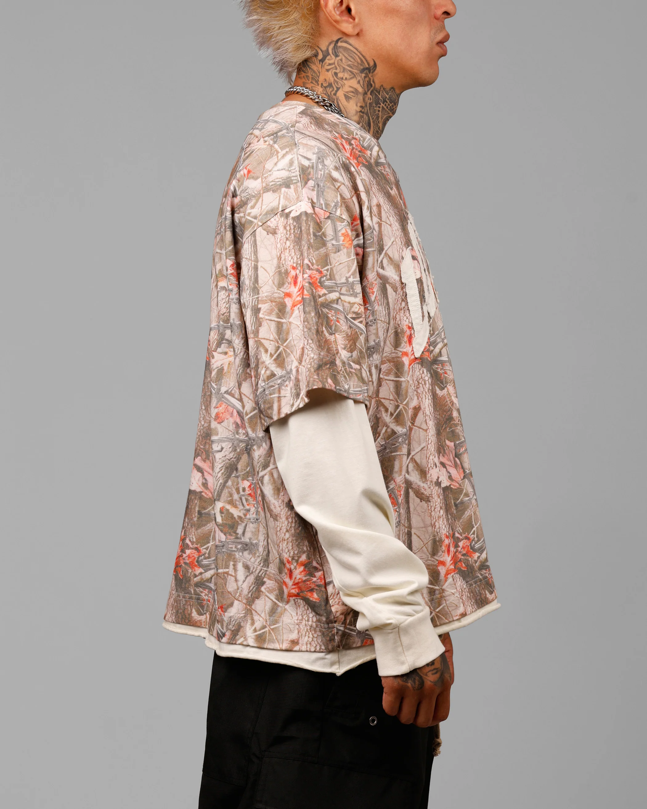 Loiter Impact Long Sleeve T-Shirt Washed Real Tree Camo - Image 4