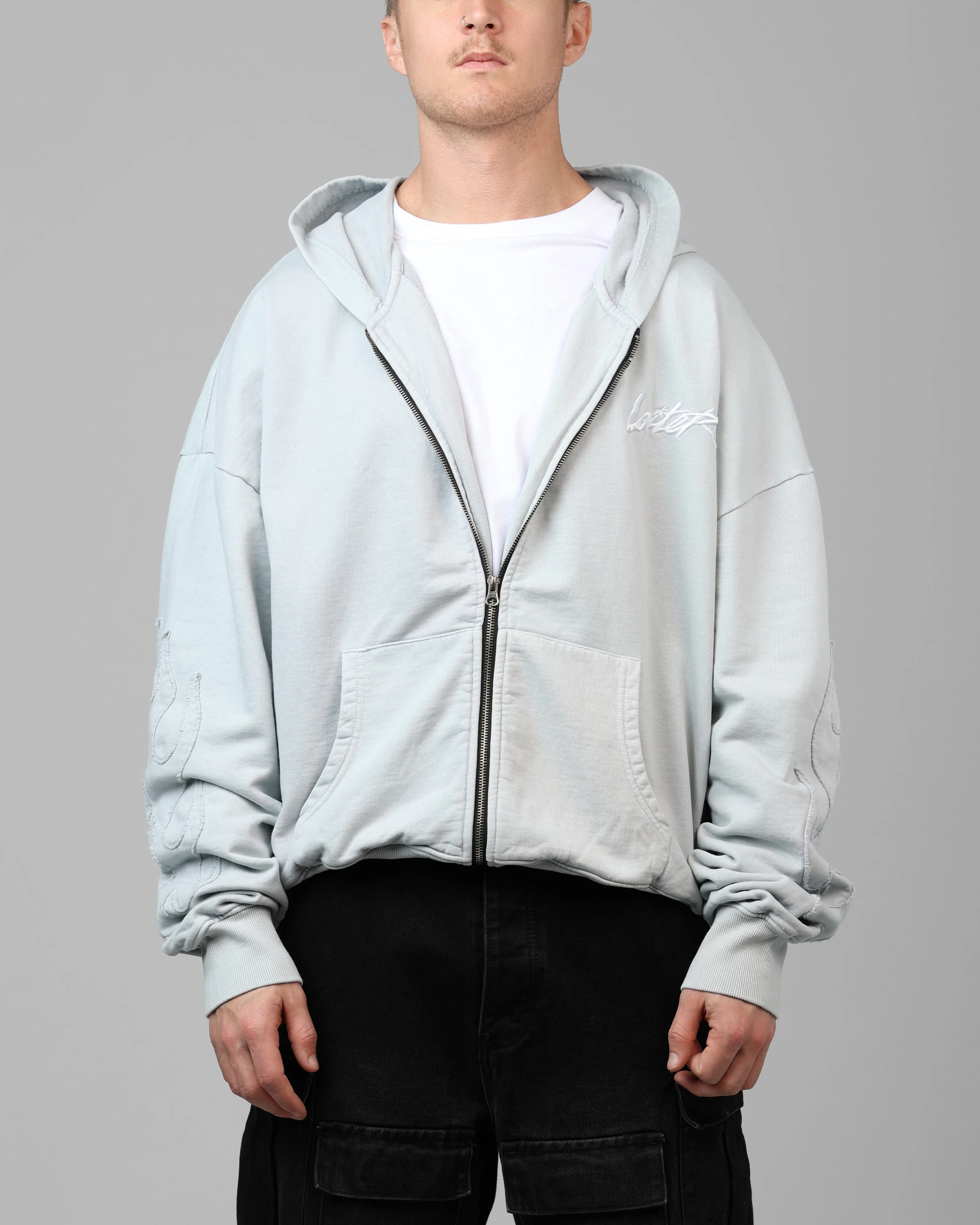 Loiter Inferno Hoodie Stone - Image 2