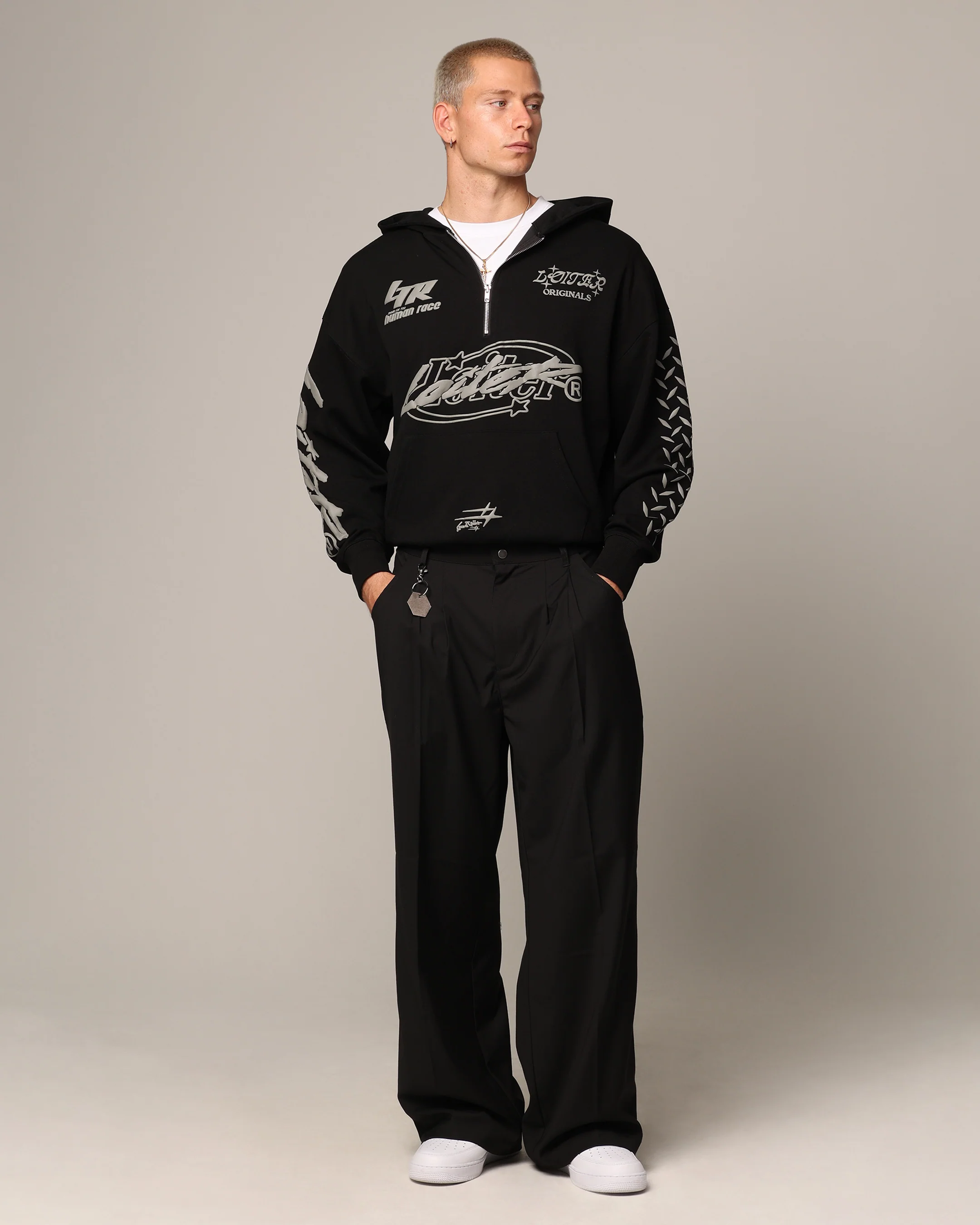 Loiter Instinct Hoodie Black - Image 4