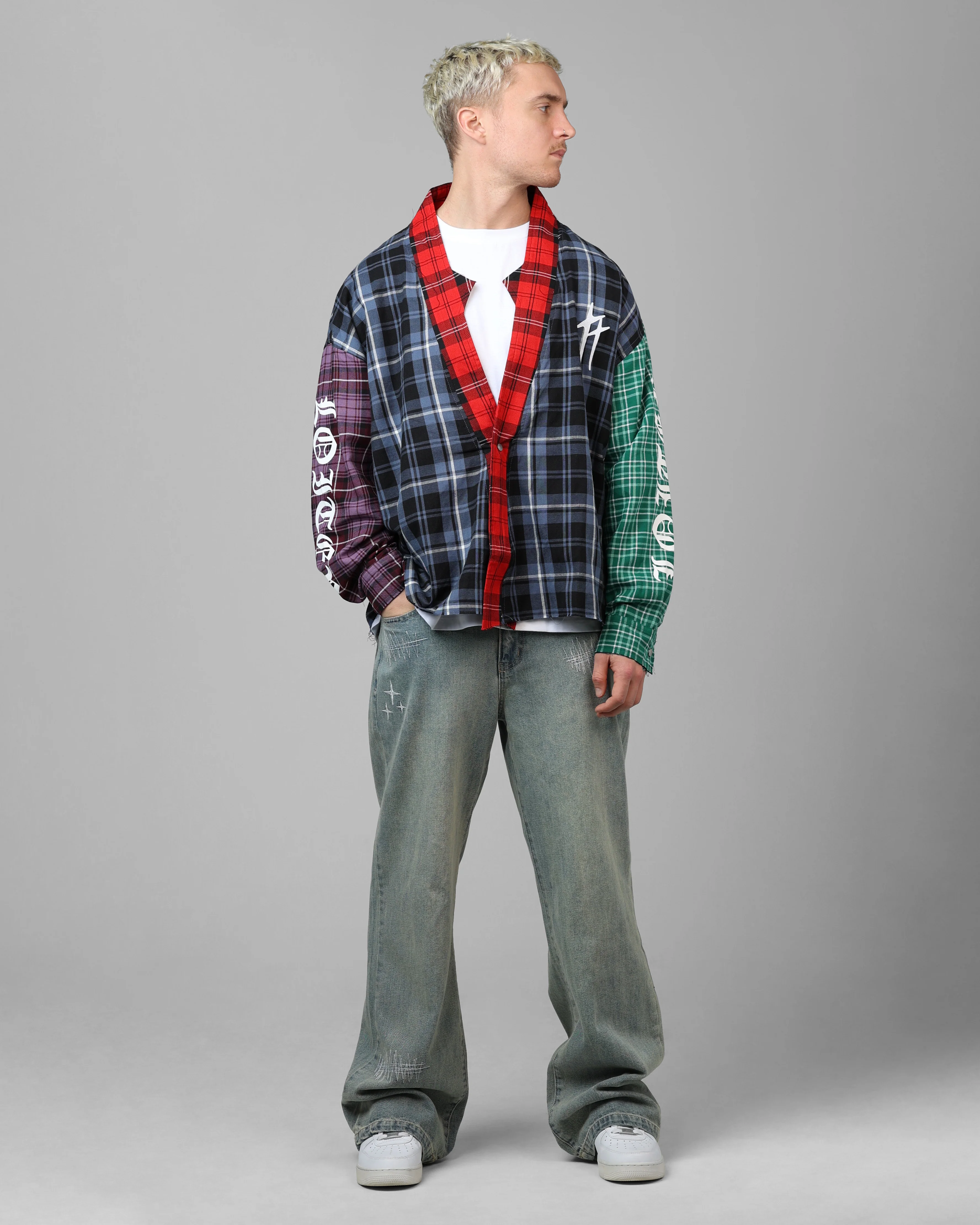 Loiter Kimono Flannel Multi - Image 3
