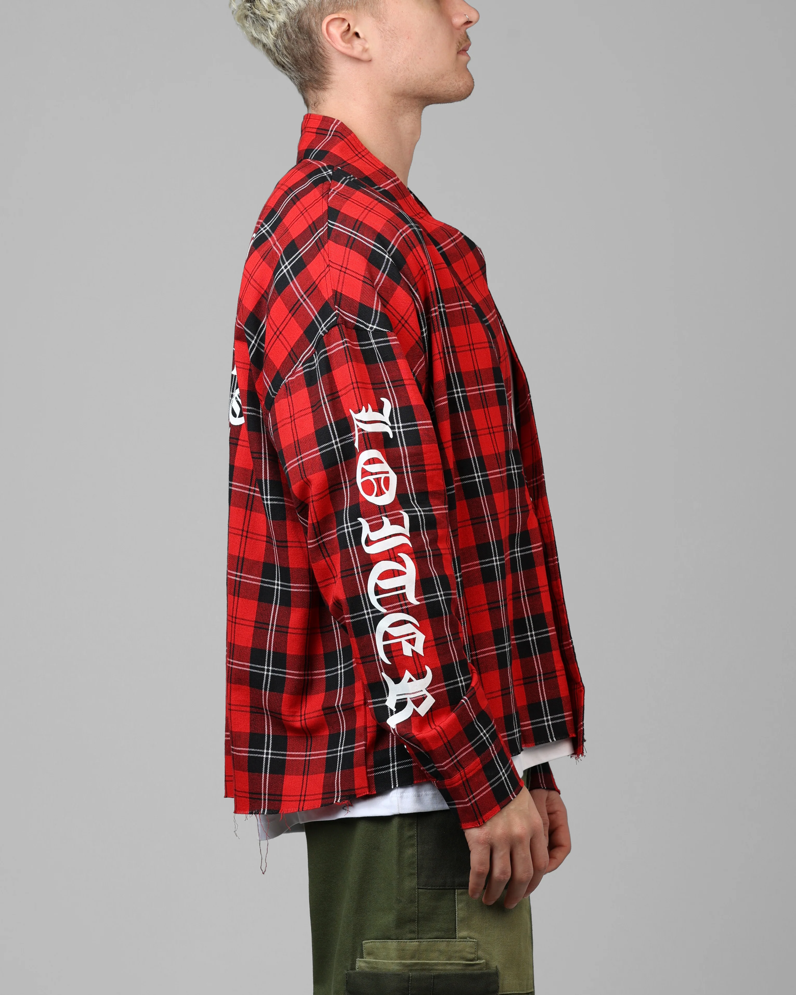 Loiter Kimono Flannel Red - Image 4
