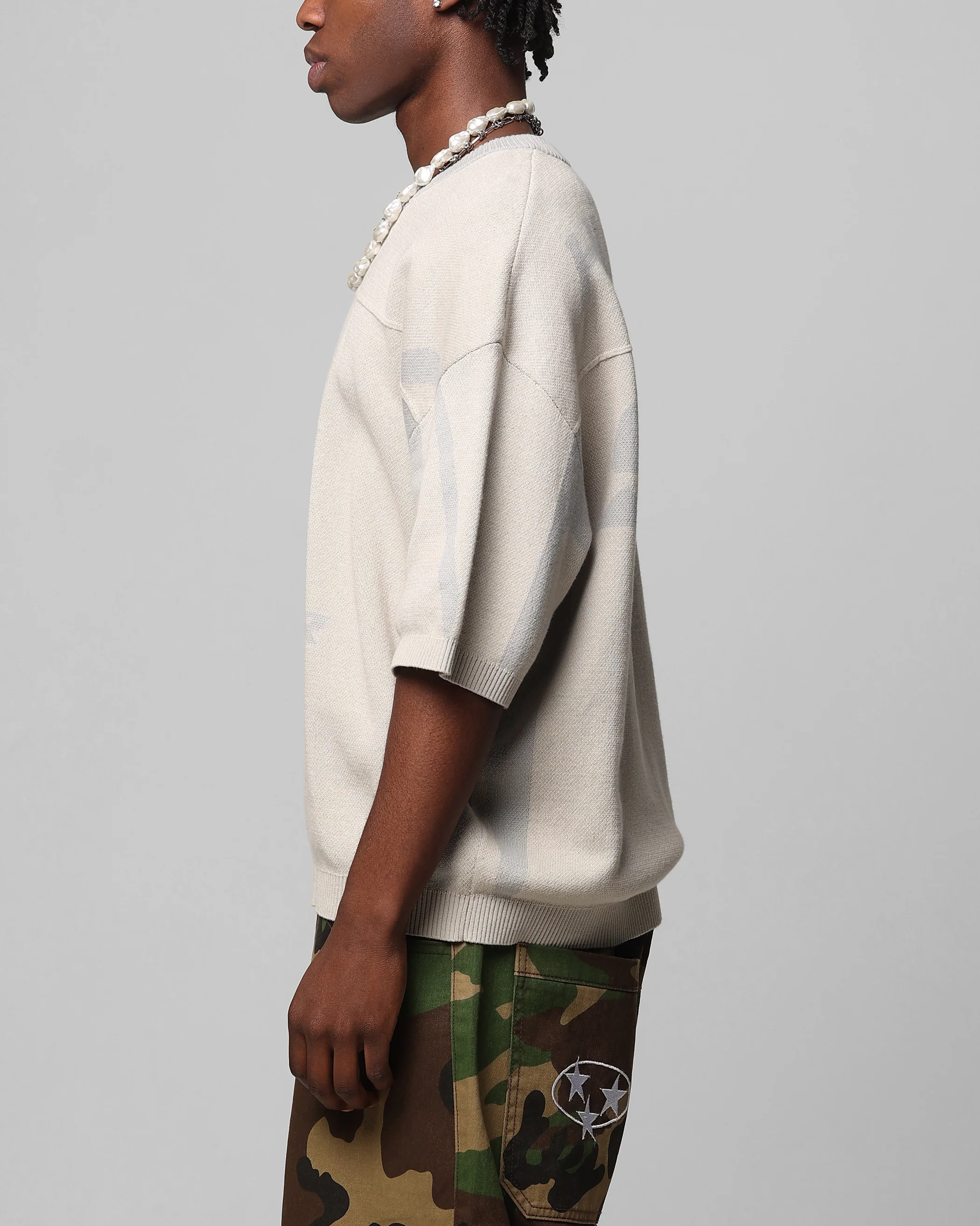 Loiter Knit Quarterback Jersey Grey - Image 6