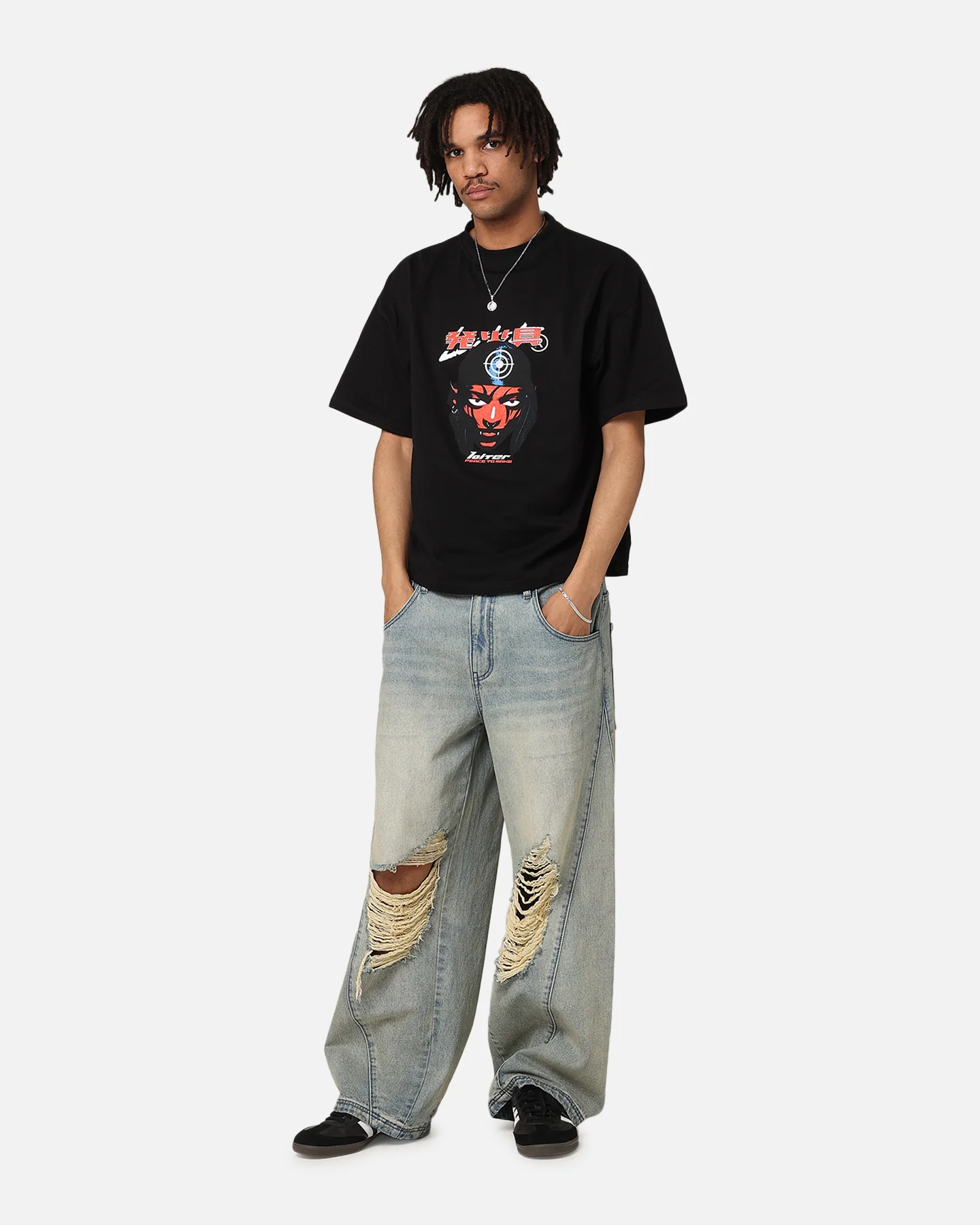 Loiter Love Sick T-Shirt Black - Image 3