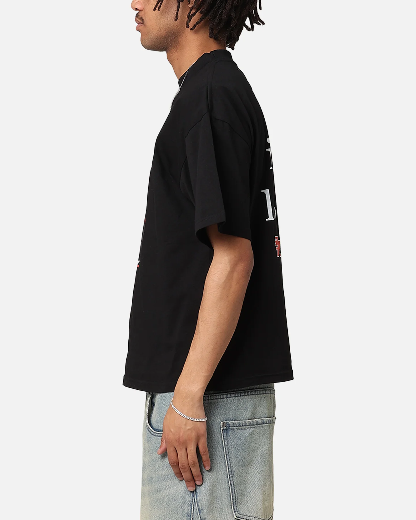 Loiter Love Sick T-Shirt Black - Image 6