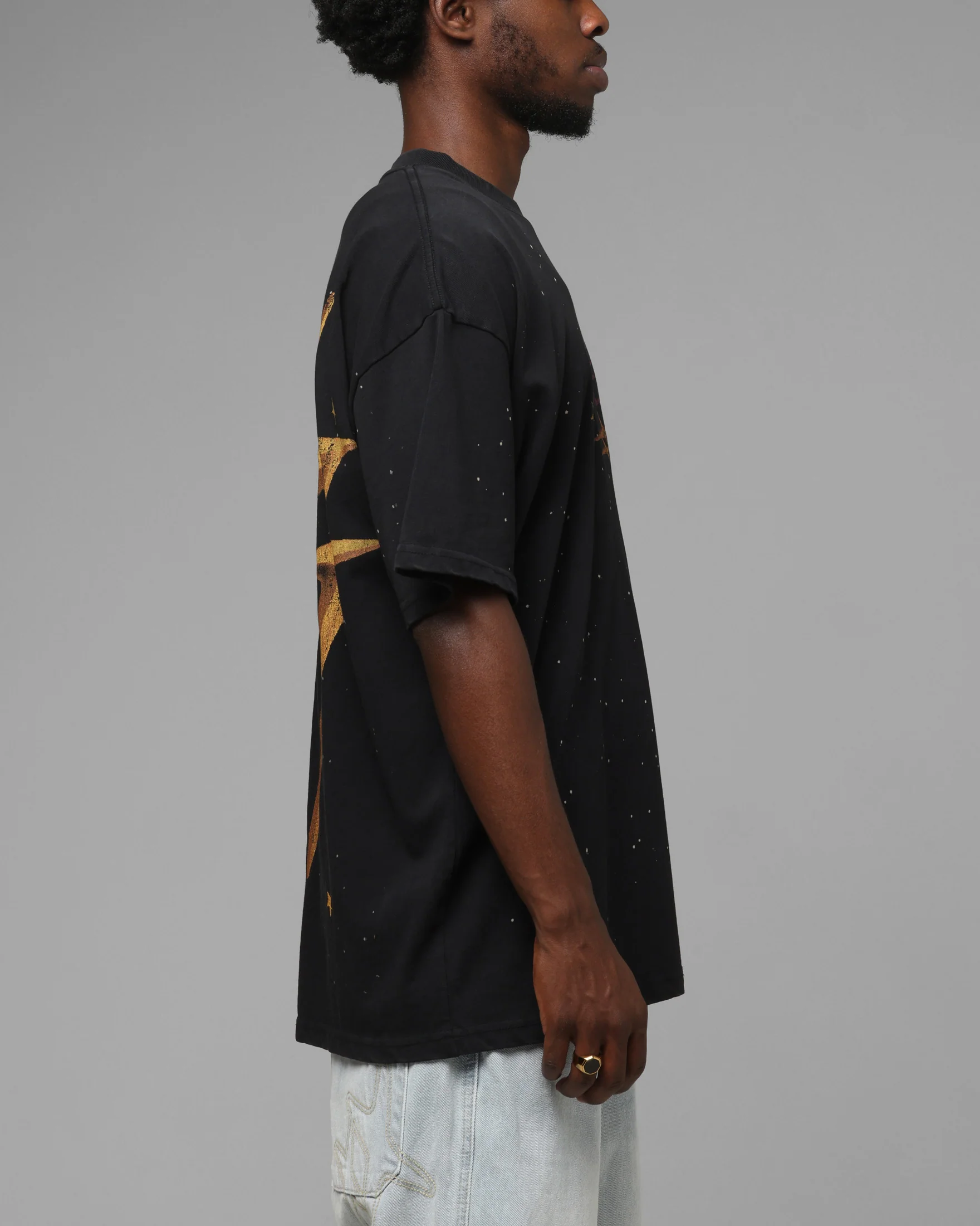 Loiter Melancholy T-Shirt Black Acidwash - Image 5