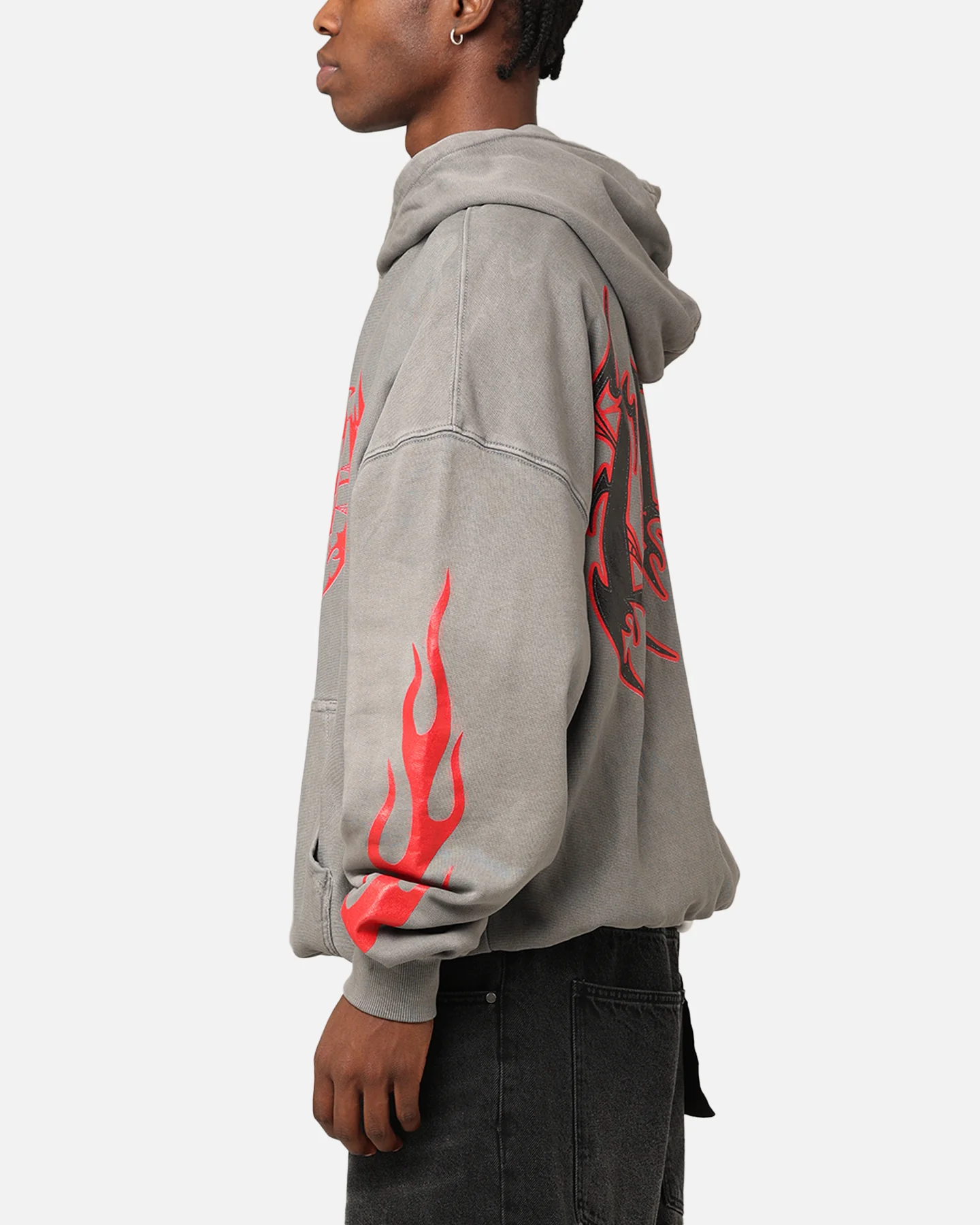 Loiter Metal Hoodie Washed Charcoal - Image 6