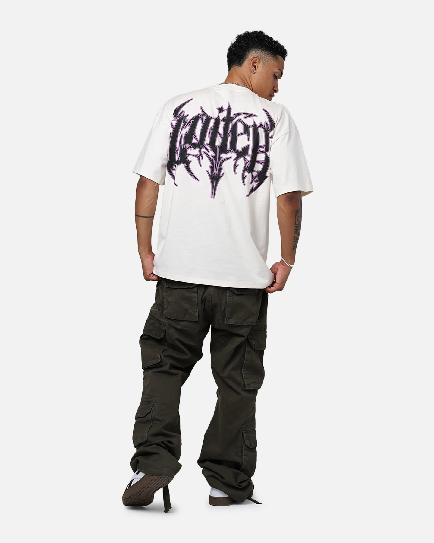 Loiter Metal T-Shirt Off-White - Image 6
