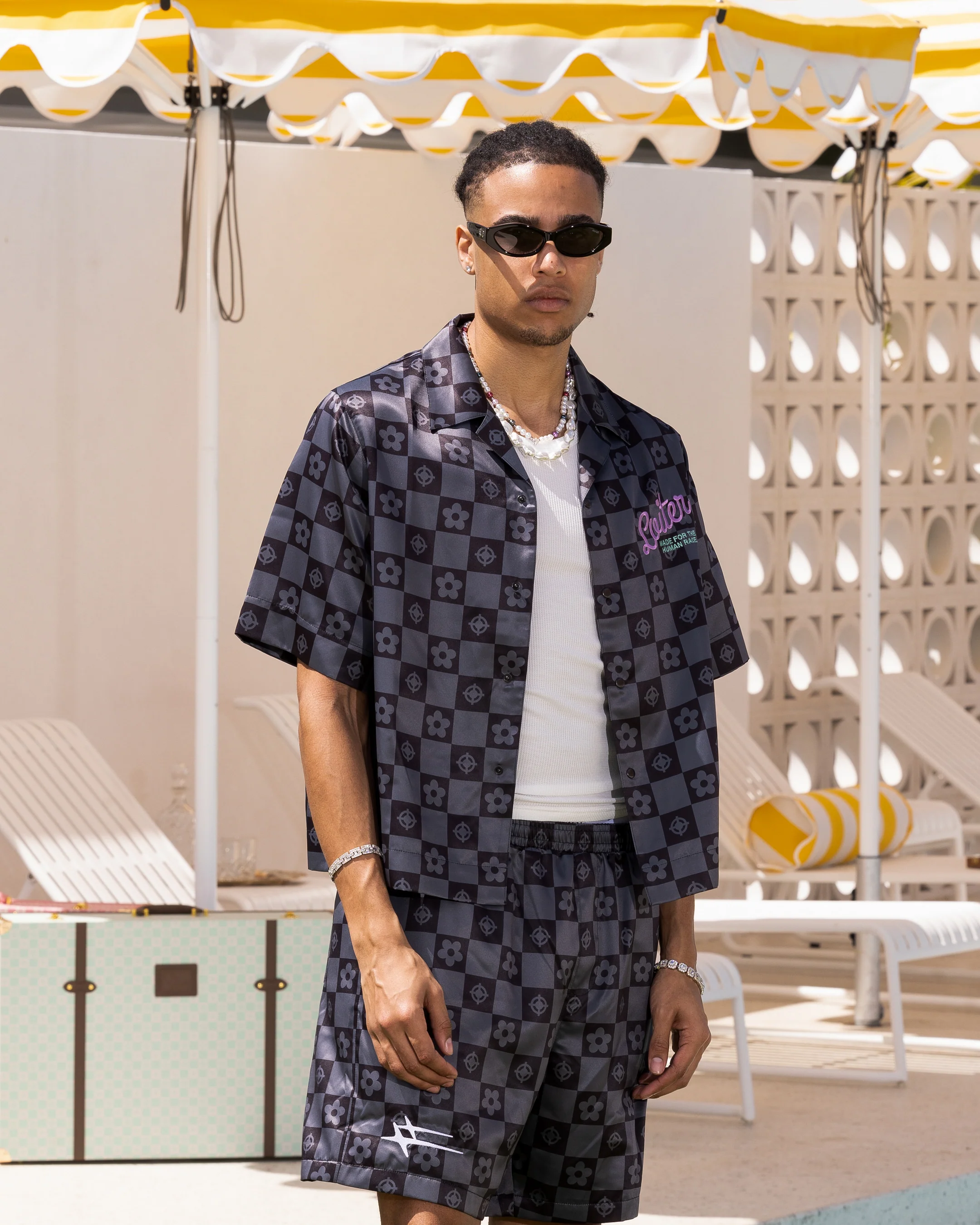 Loiter Midsummer Button Up Shirt Black - Image 5