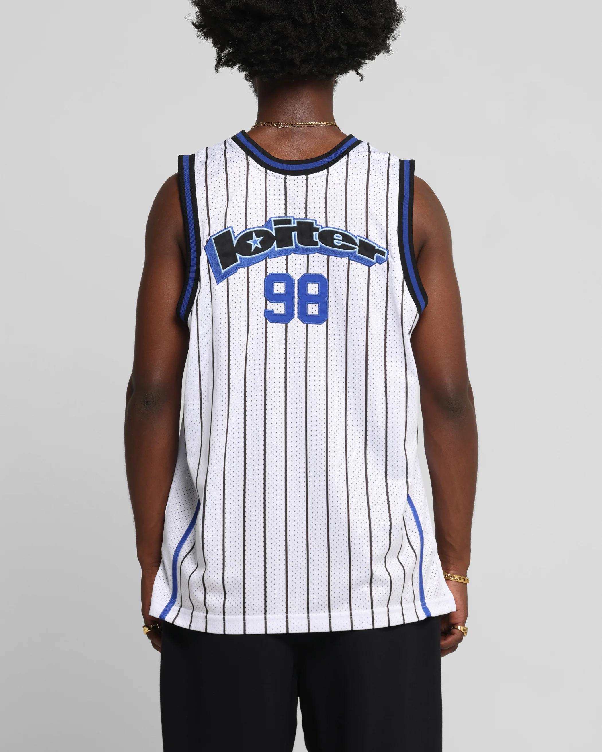 Loiter Midway Jersey White/Blue - Image 2