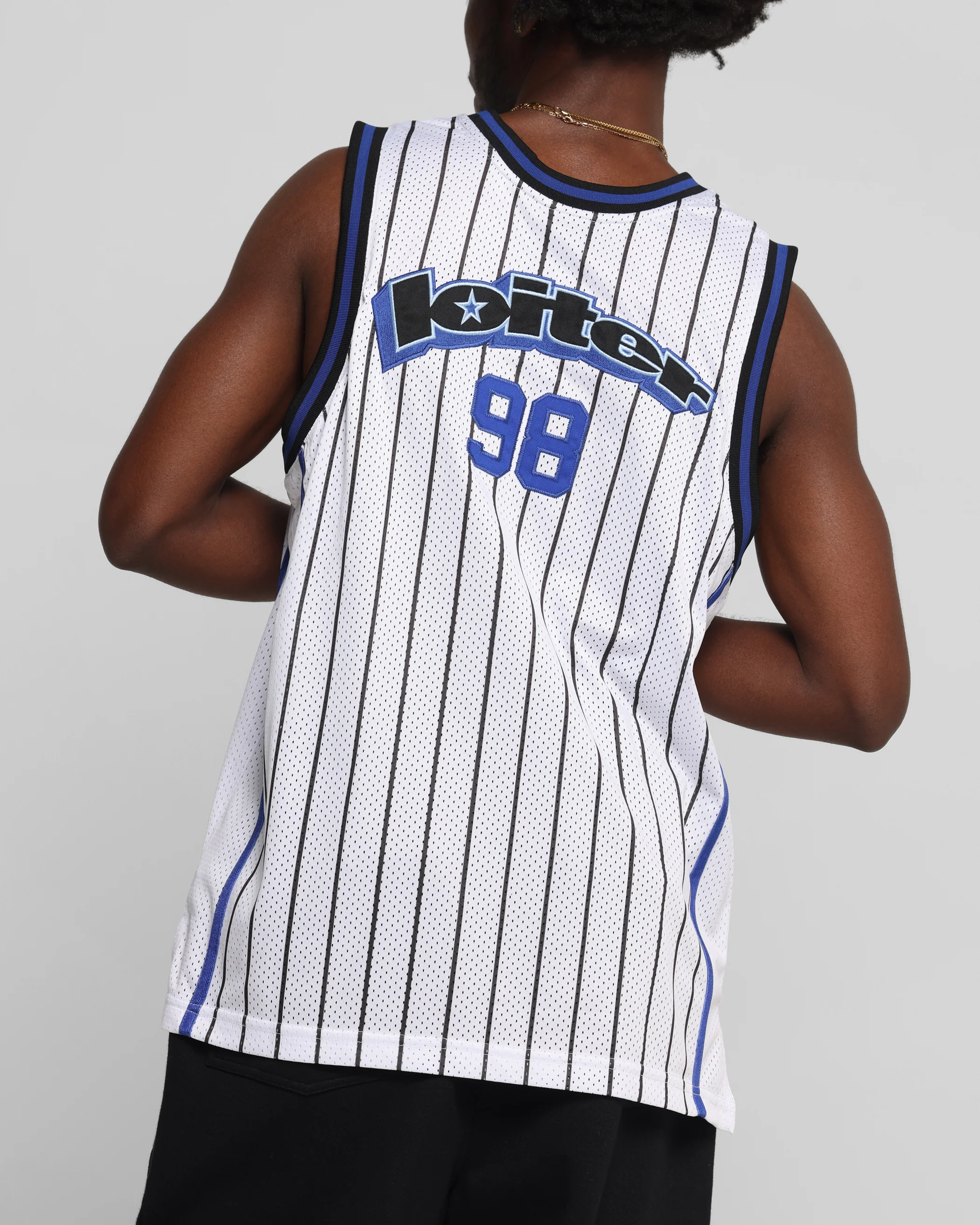 Loiter Midway Jersey White/Blue - Image 8