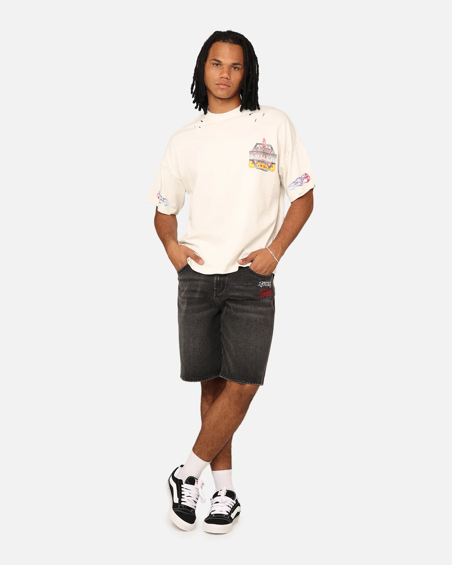 Loiter Motor Box T-Shirt Stone - Image 3