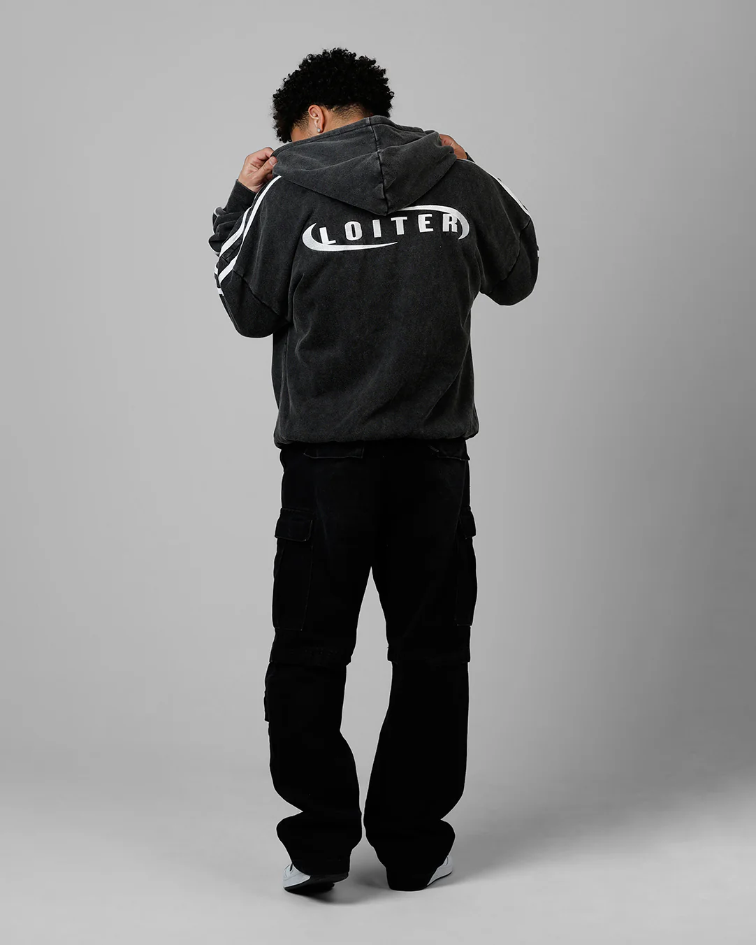 Loiter Night Vision Hoodie Washed Black - Image 6