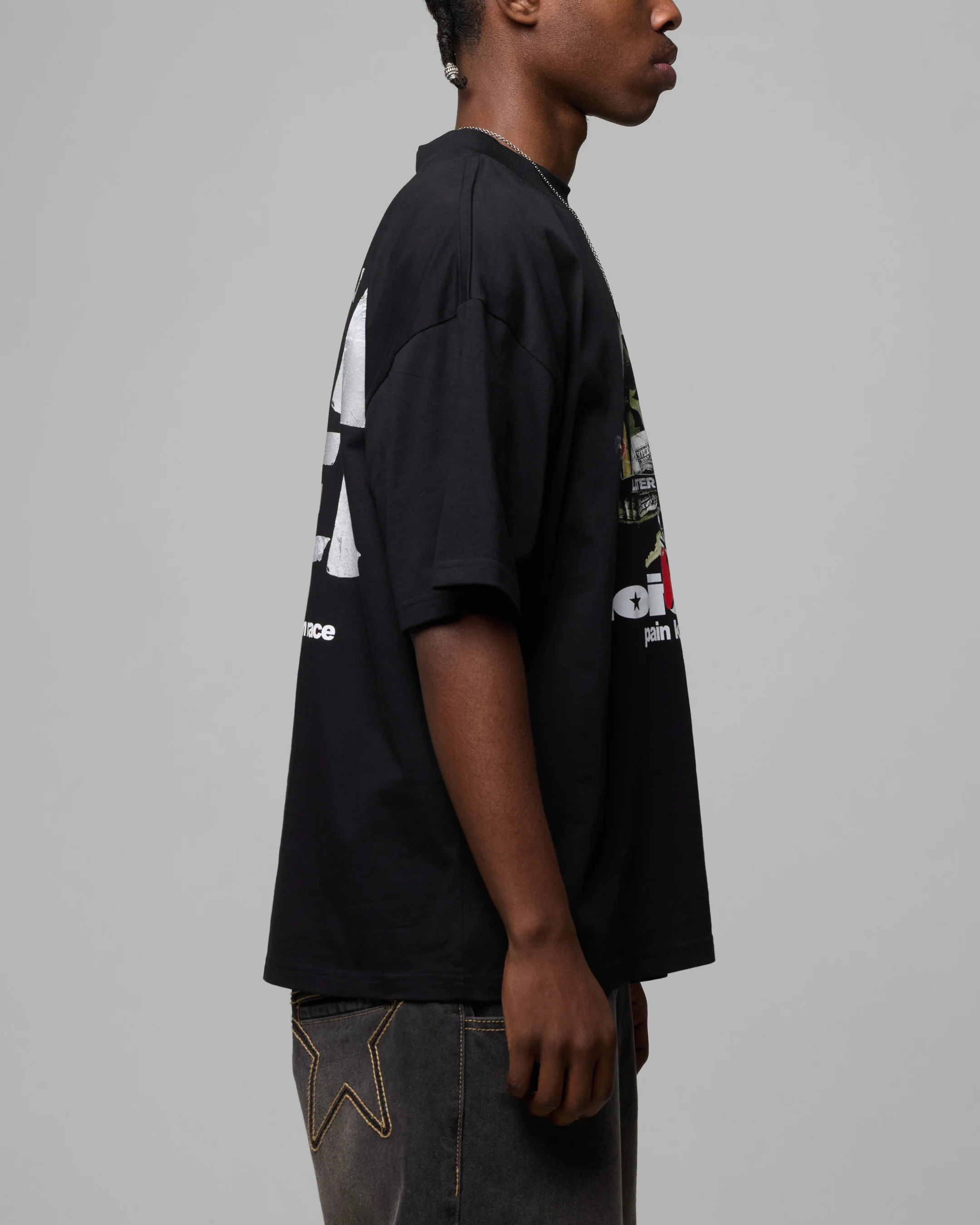Loiter Pain Killer T-Shirt Black - Image 5