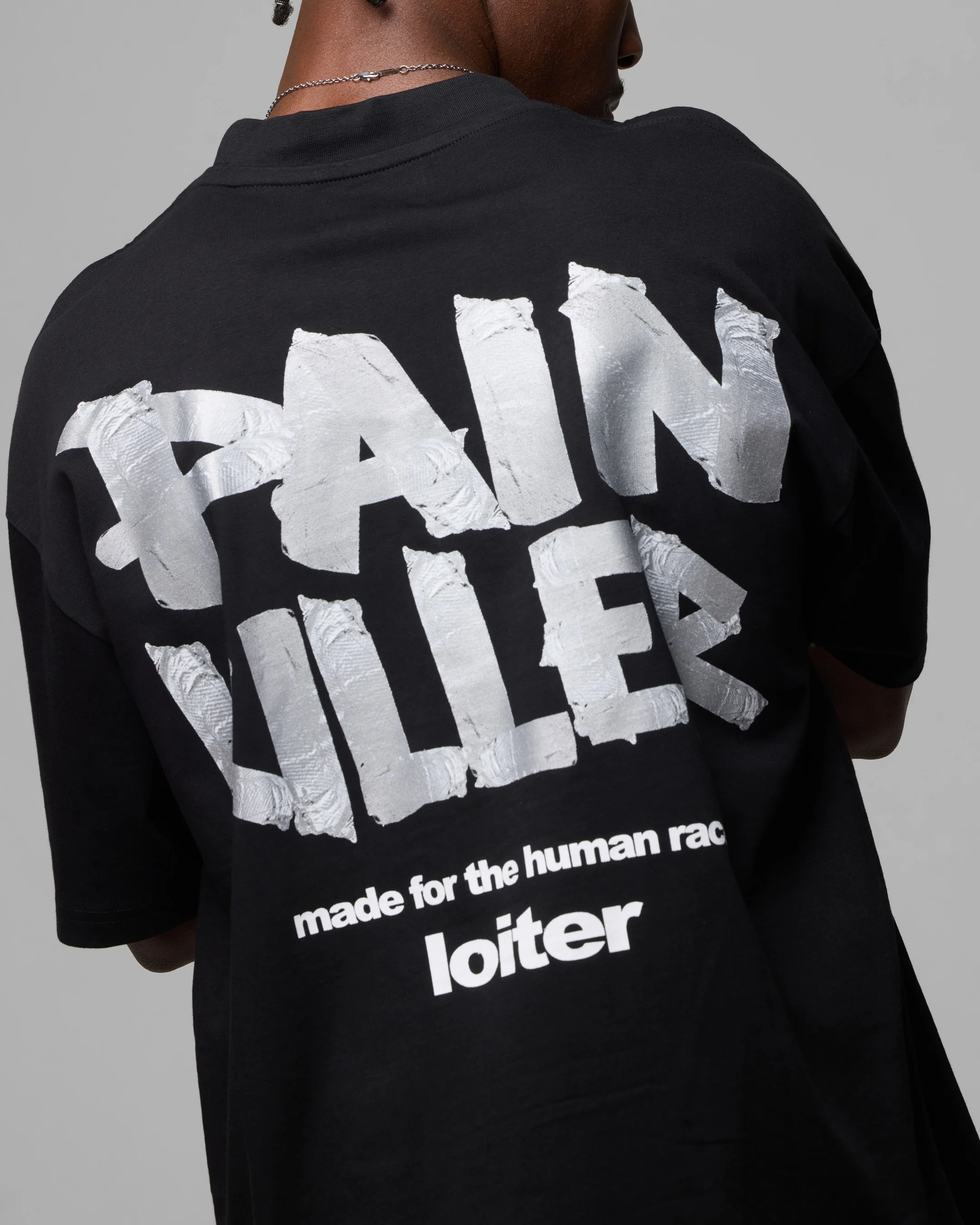 Loiter Pain Killer T-Shirt Black - Image 7
