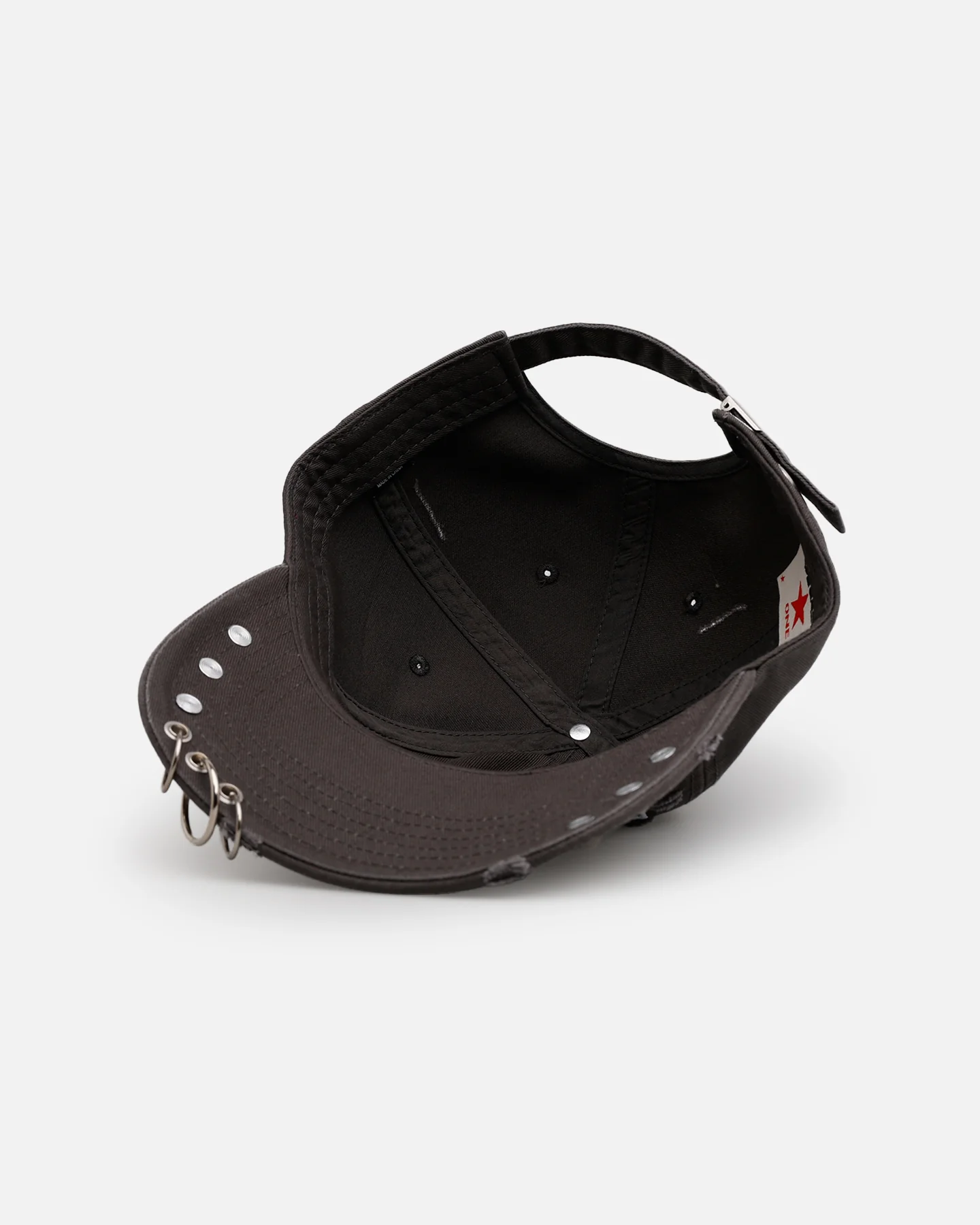 Loiter Pain Strapback Hat Black - Image 6