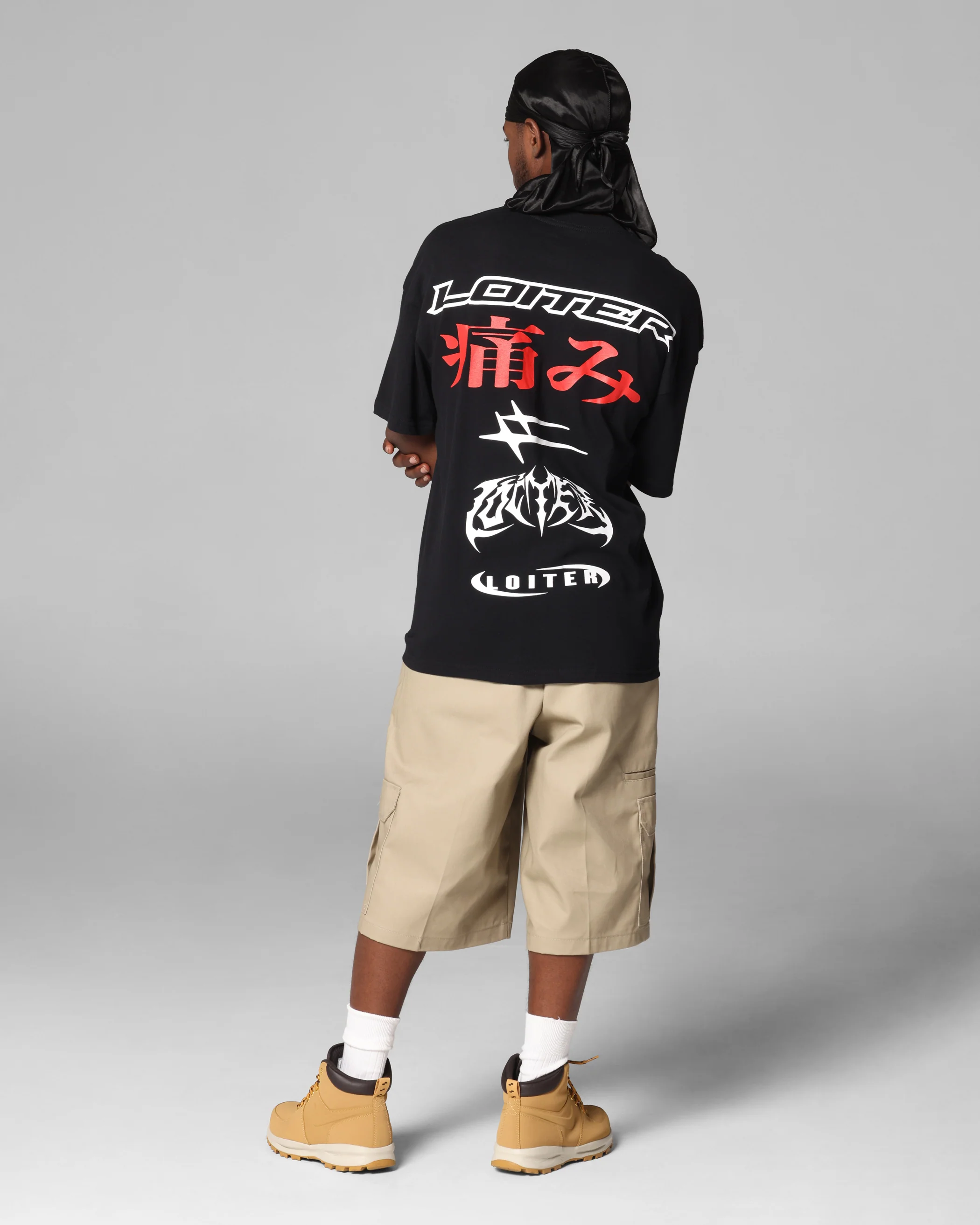 Loiter Pain T-Shirt Black - Image 3