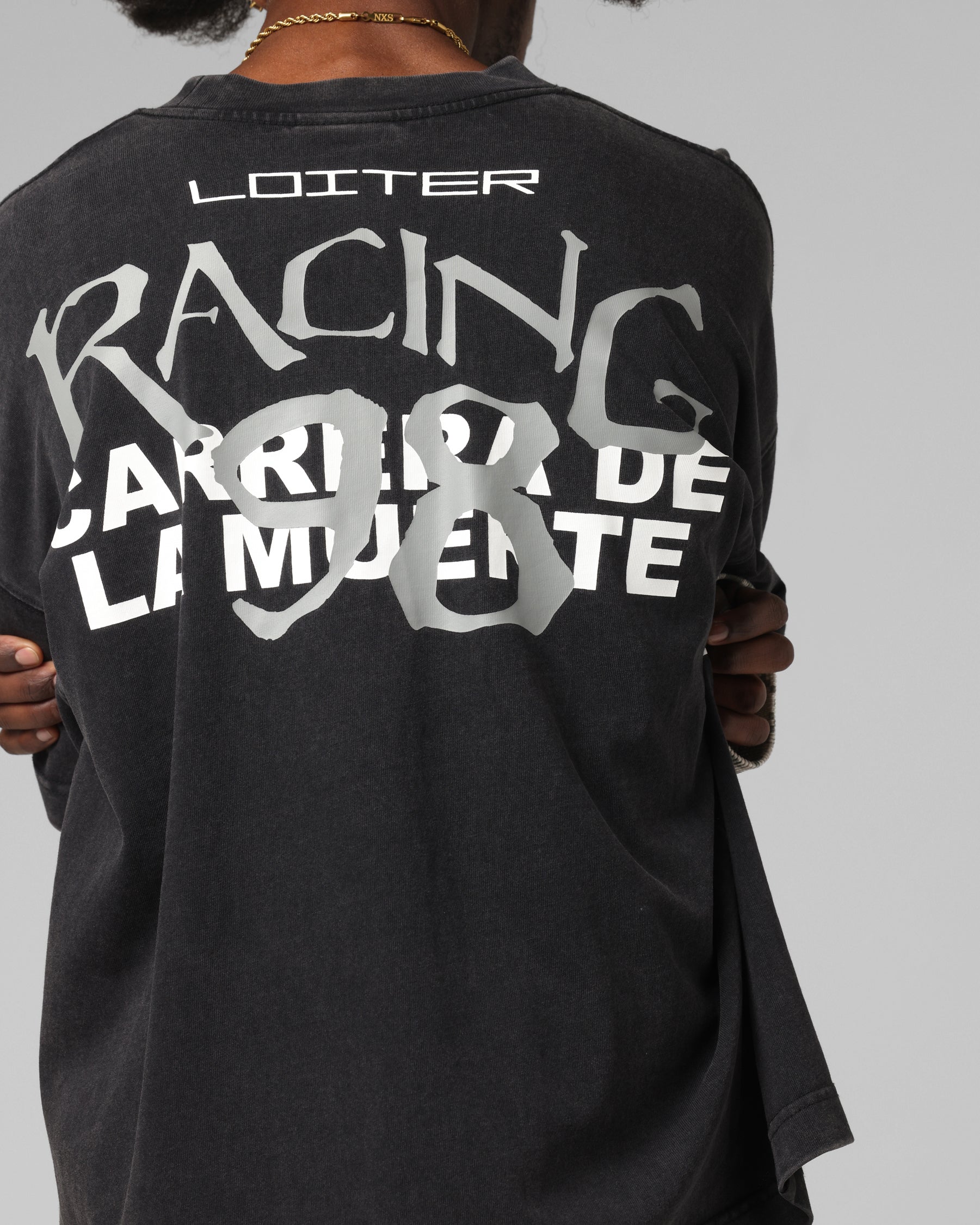 Loiter Performance Layered Long Sleeve T-Shirt Vintage Black - Image 8