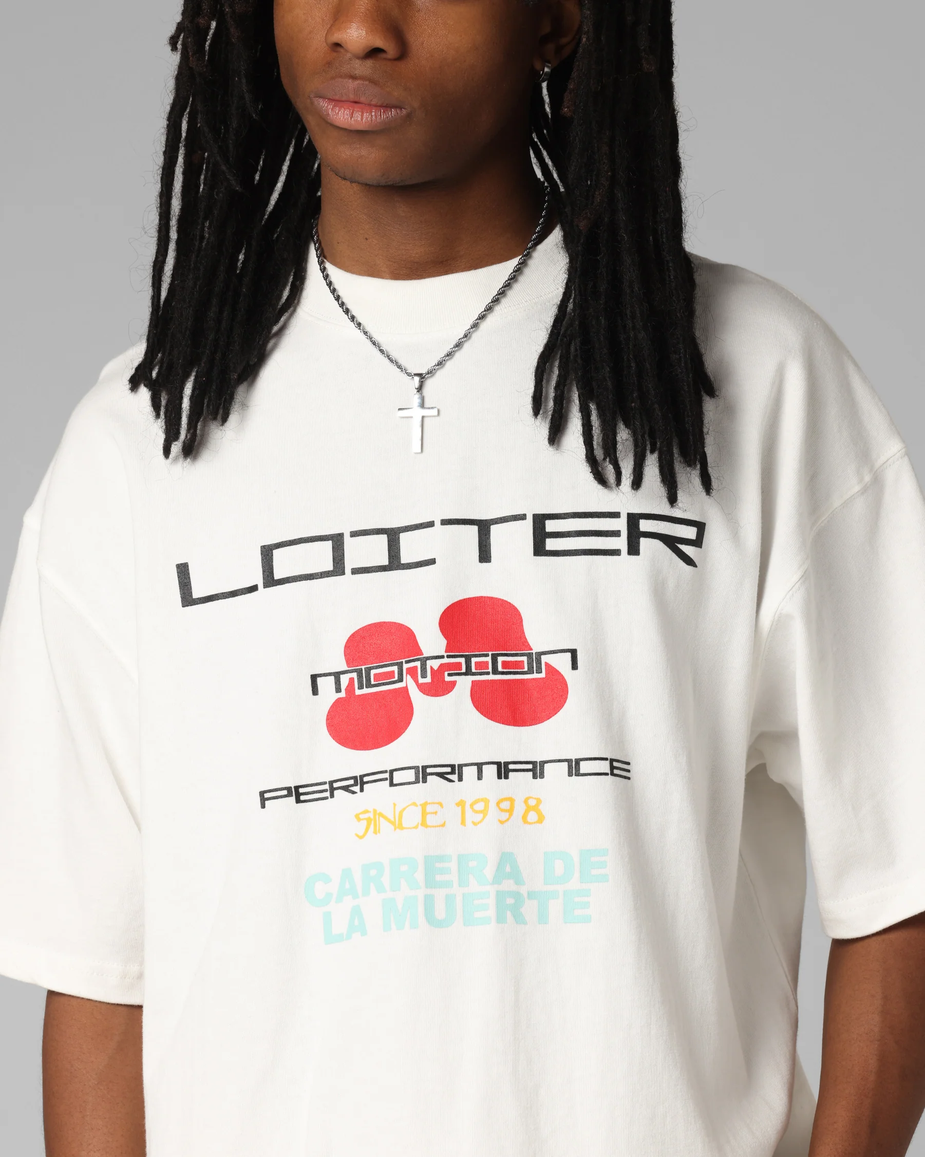 Loiter Performance Premium T-Shirt Off White - Image 7