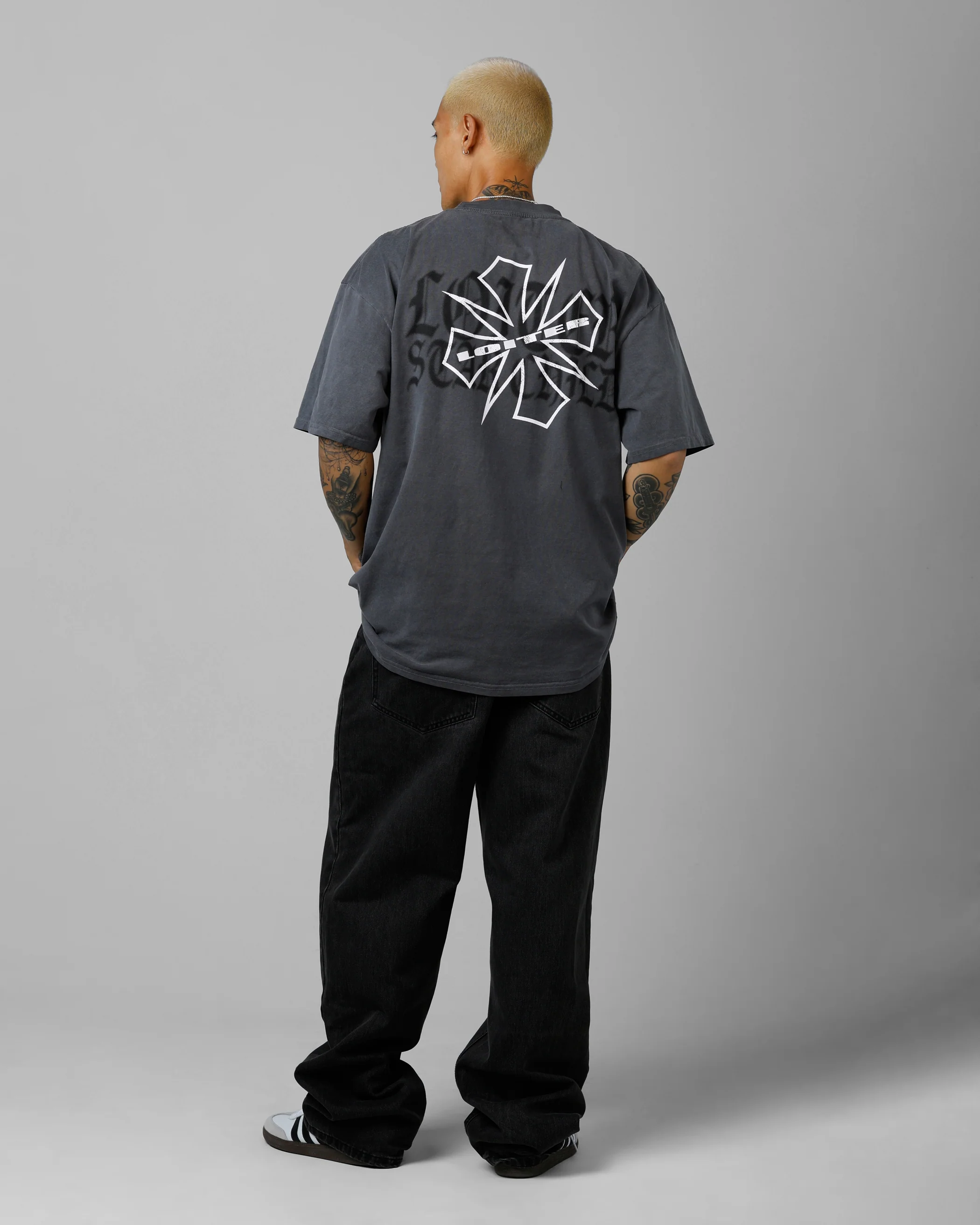 Loiter Phantom Sigil T-Shirt Washed Charcoal - Image 6