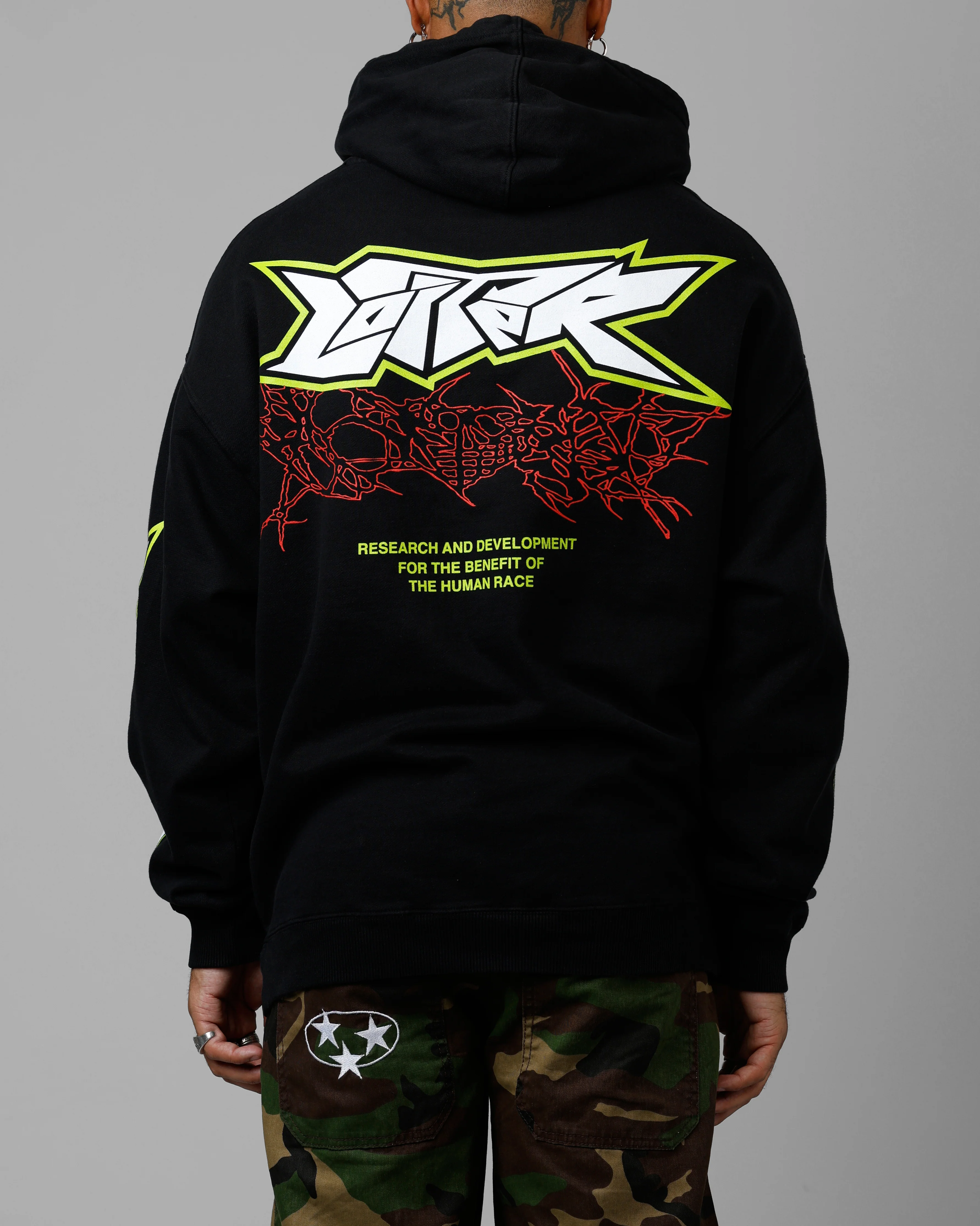 Loiter Project Dark Premium Hoodie Black - Image 2