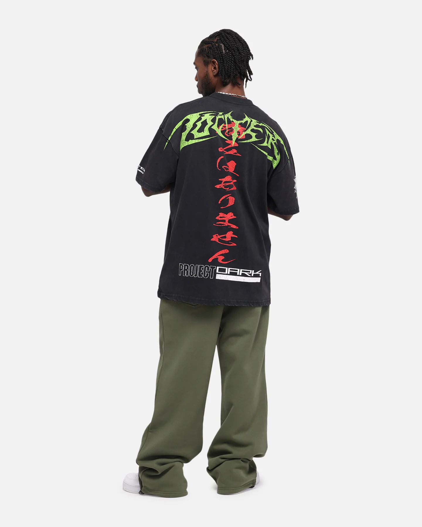 Loiter Project Dark Vintage T-Shirt Black Acidwash - Image 4