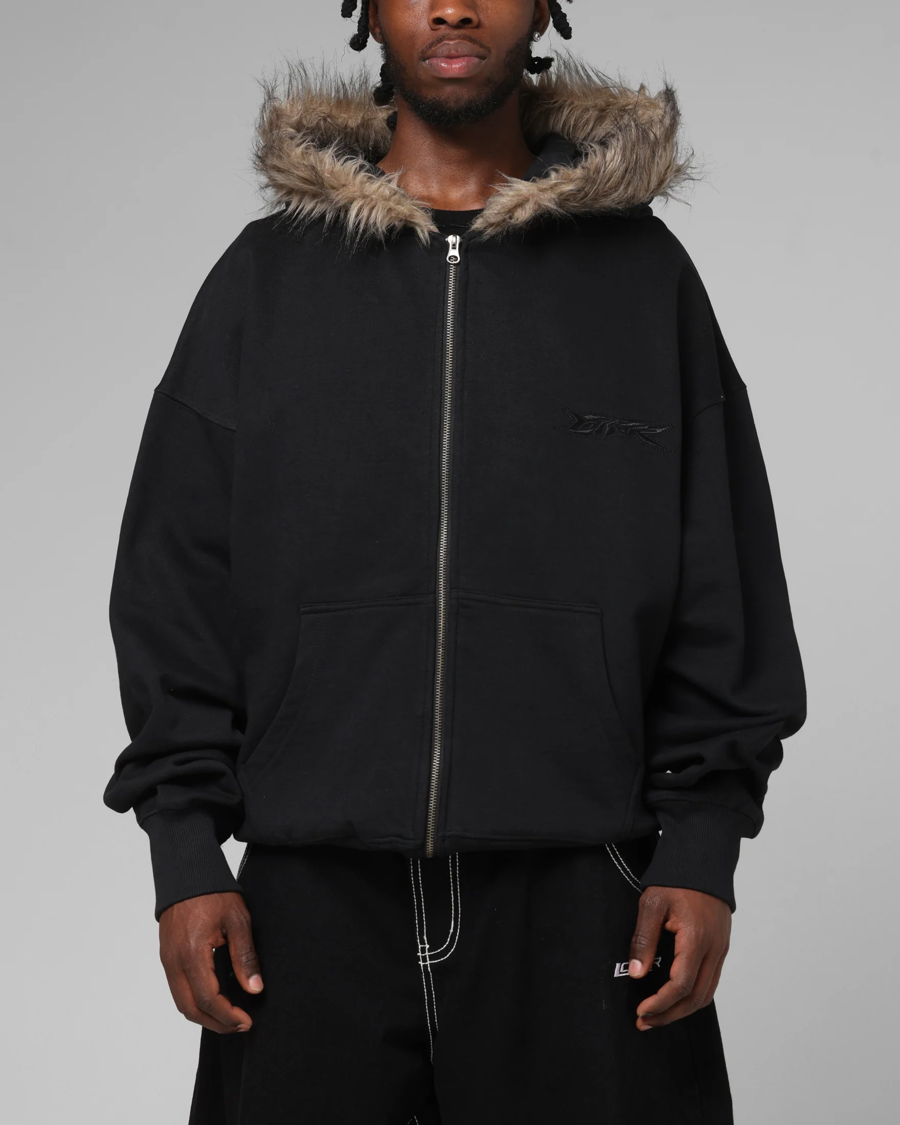 Loiter Purity Zip Hoodie Black - Image 2
