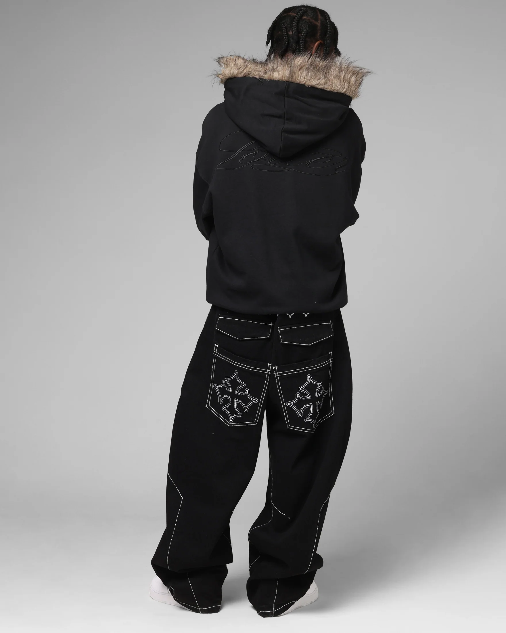 Loiter Purity Zip Hoodie Black - Image 4