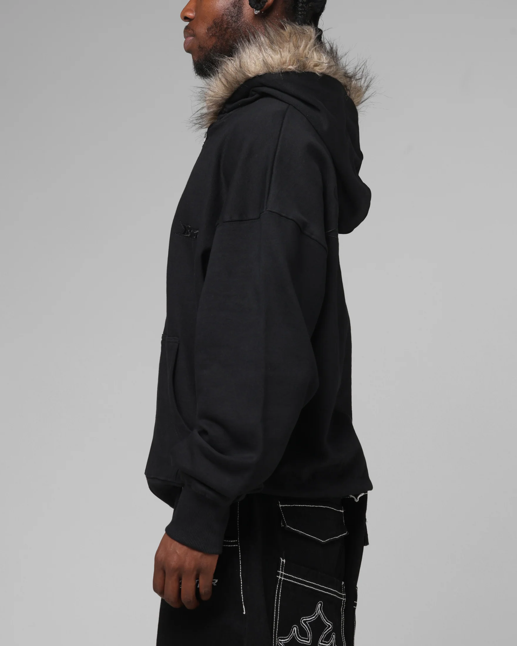 Loiter Purity Zip Hoodie Black - Image 6