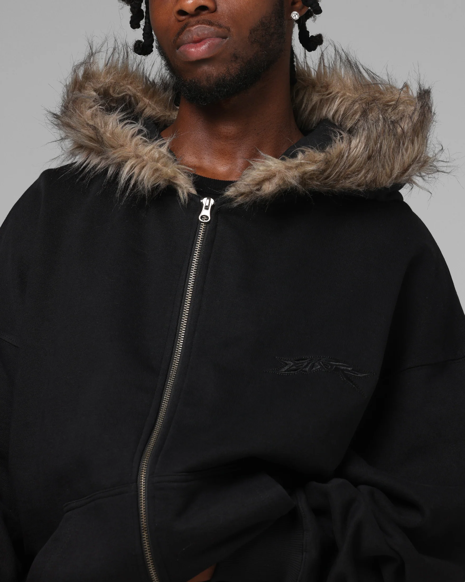 Loiter Purity Zip Hoodie Black - Image 8