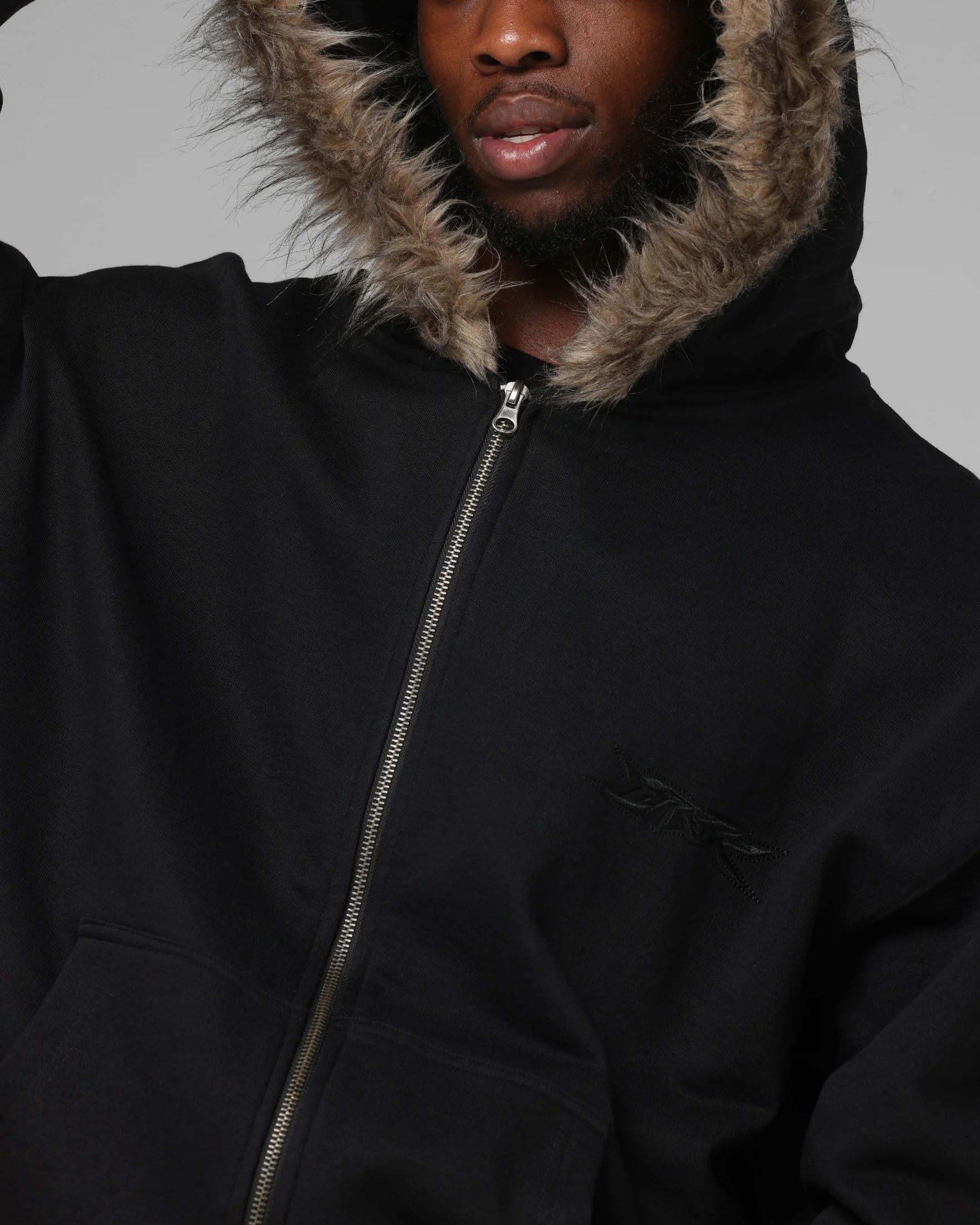 Loiter Purity Zip Hoodie Black - Image 9